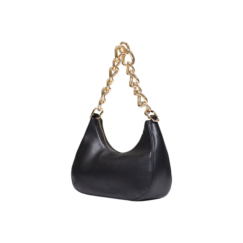 Black Polyester Handbag
