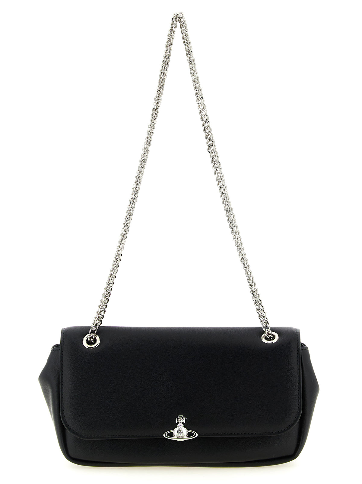 Black Polyester Crossbody Bag