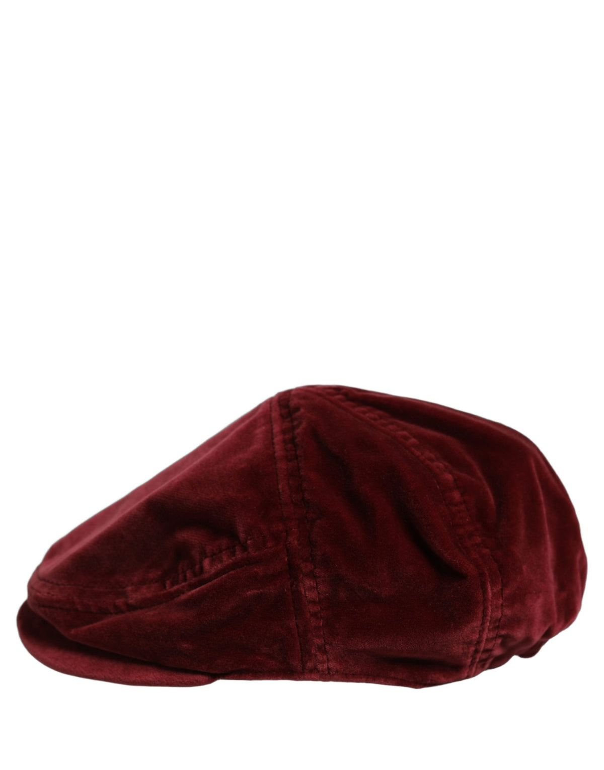 Men Dark Red Cotton Newsboy Capello Cabbie Hat