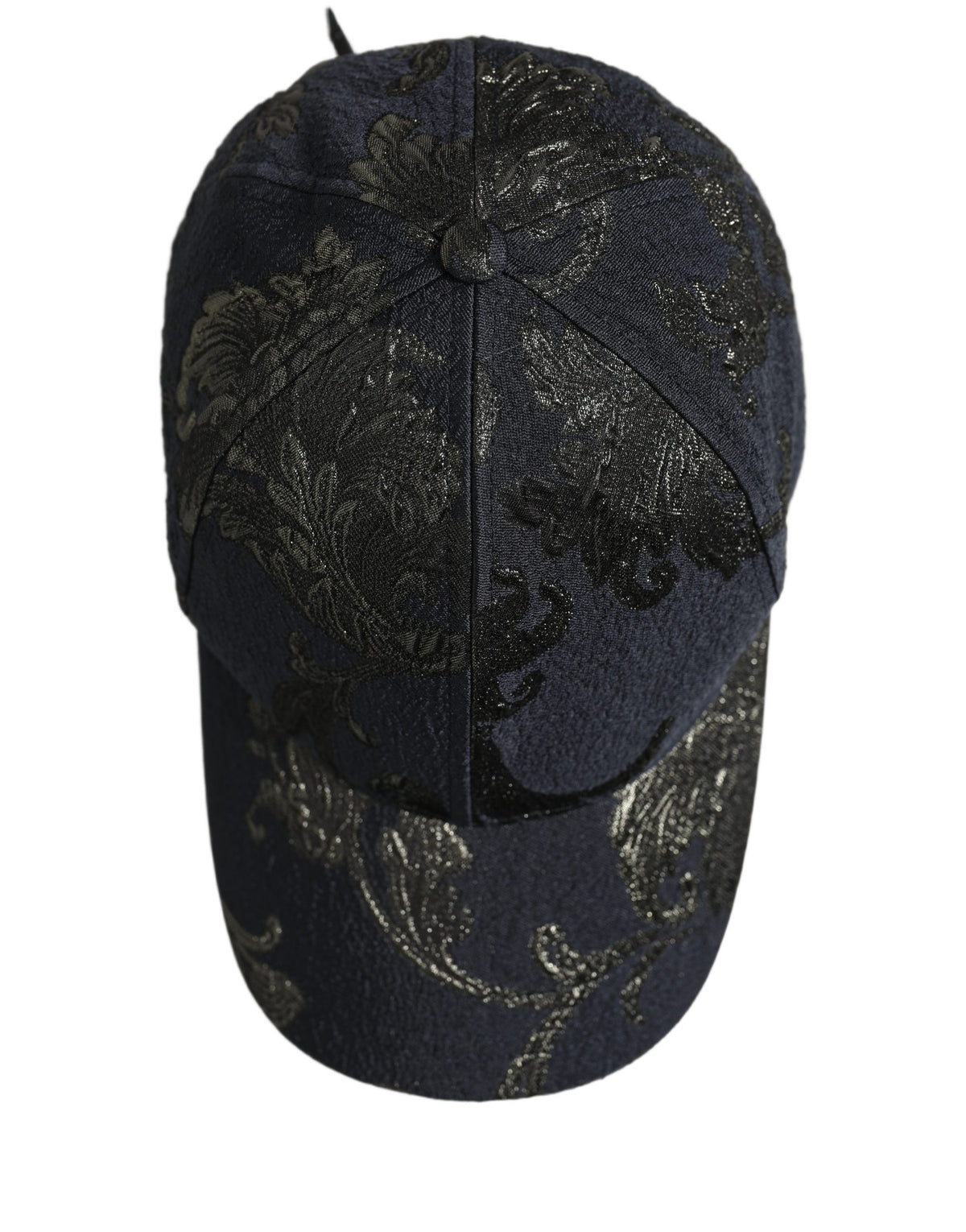 Men Black Floral Barocco Cotton Baseball Cap Hat