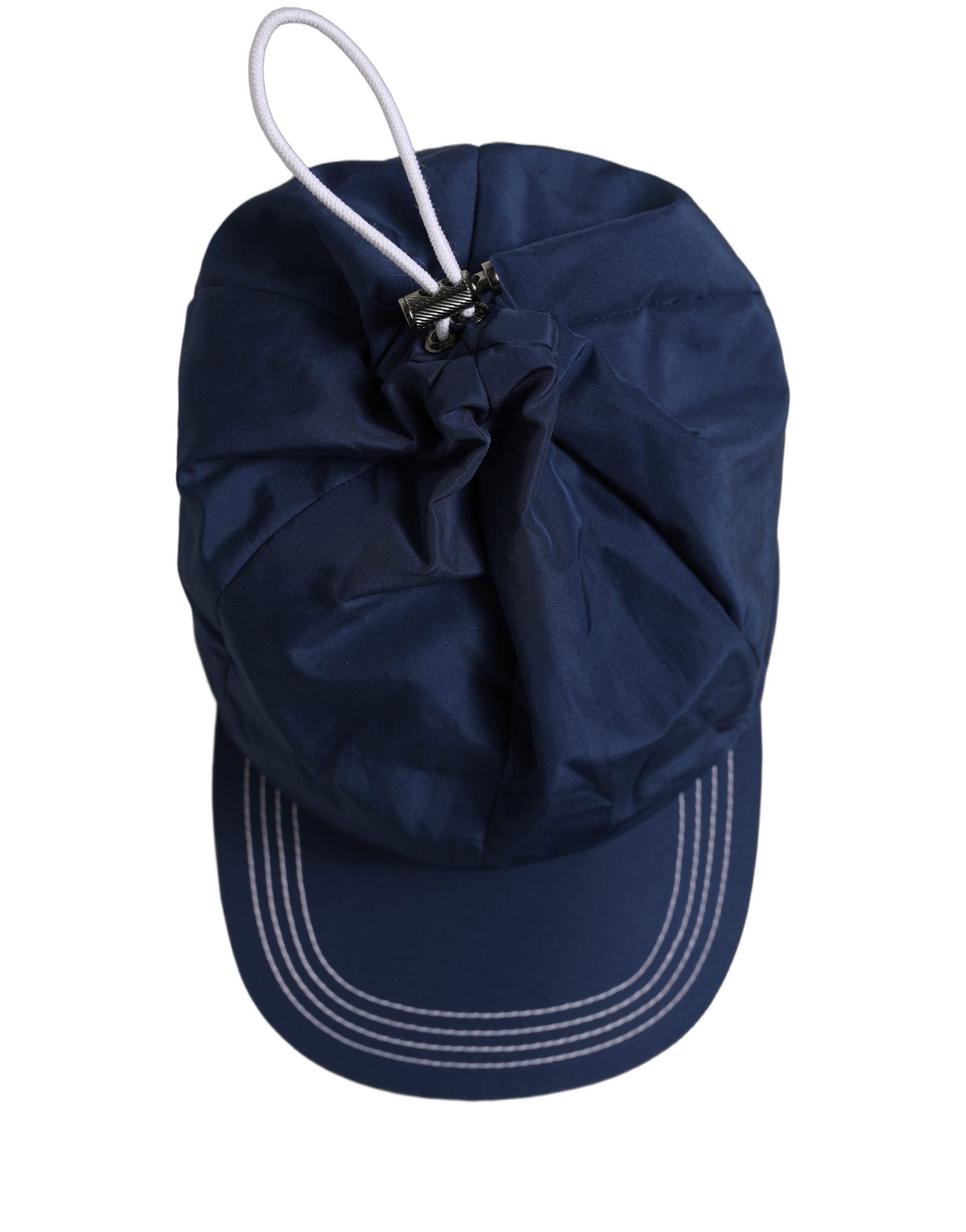 Men Navy Blue Polyester Baseball Capello Hat