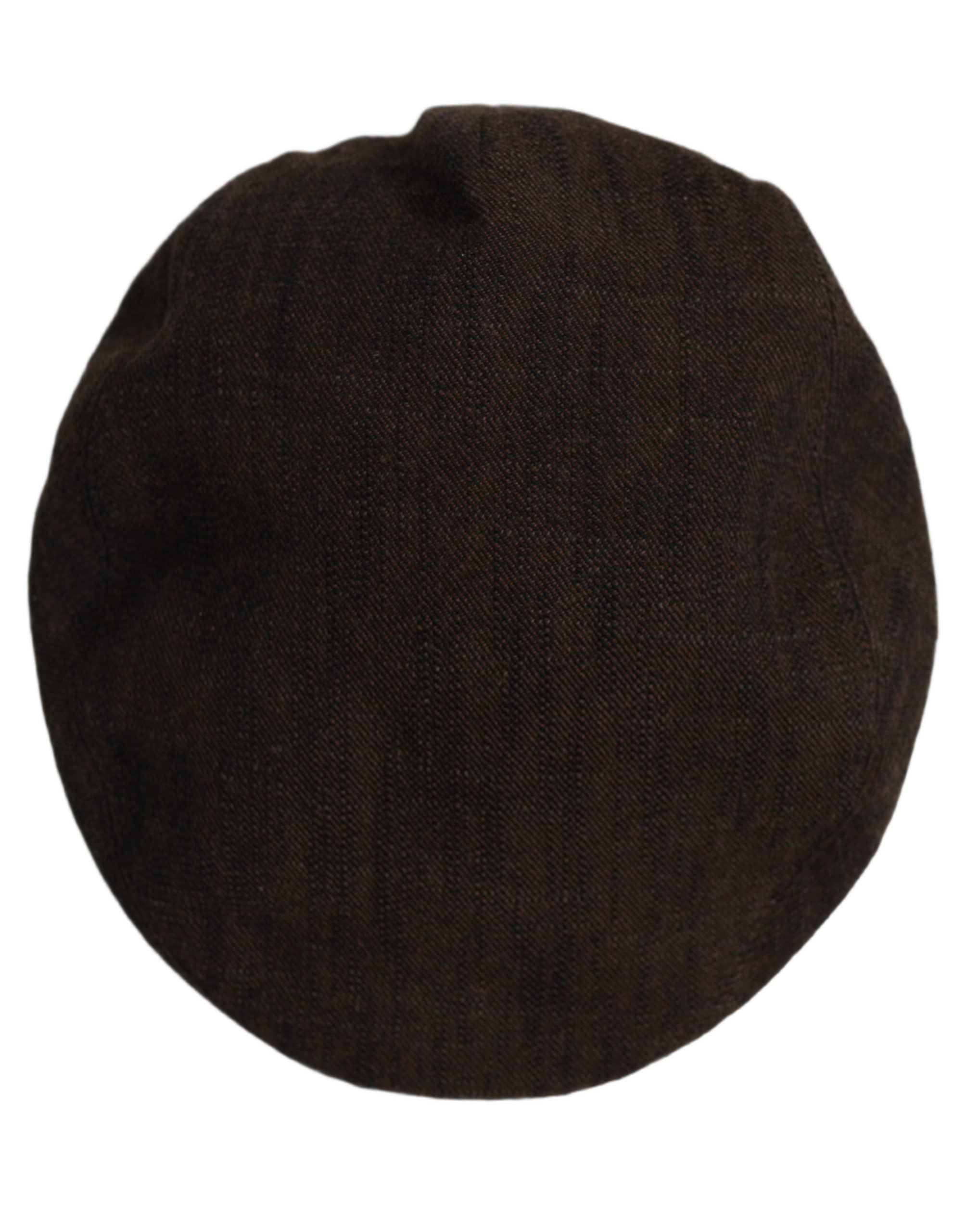 Men Brown Cotton Flat Cloth Newsboy Cap Hat