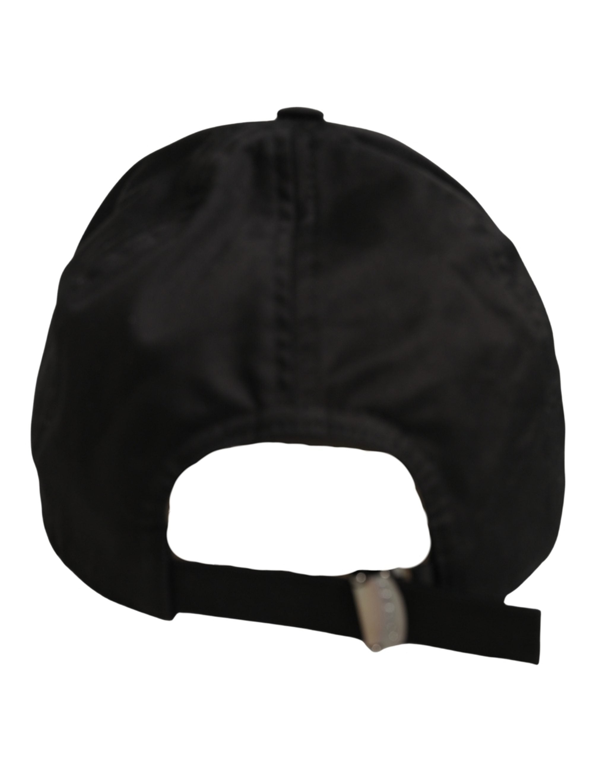 Men Black Cotton Baseball Cap 6 Panels Hat