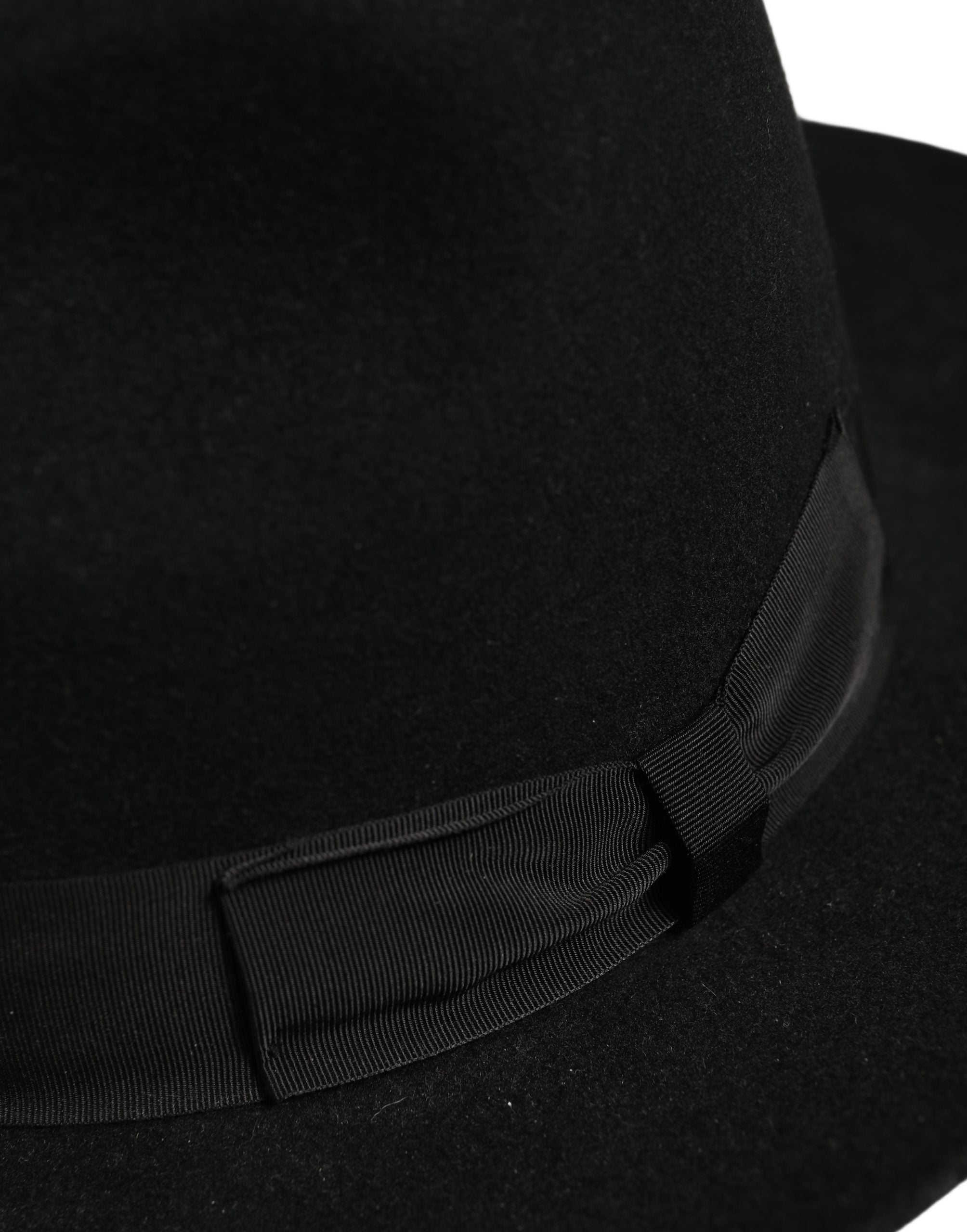 Men Black Classic Wide Brim Fedora Capello Hat