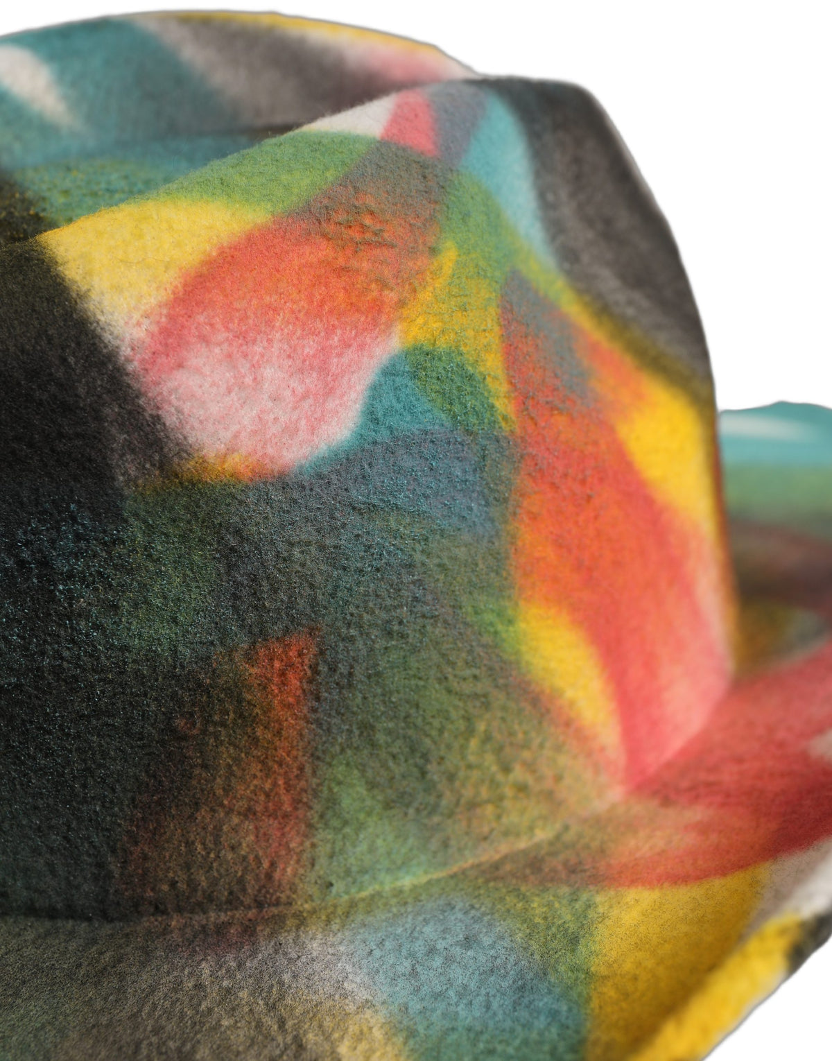 Men White Graffiti Wide Brim Fedora Capello Hat