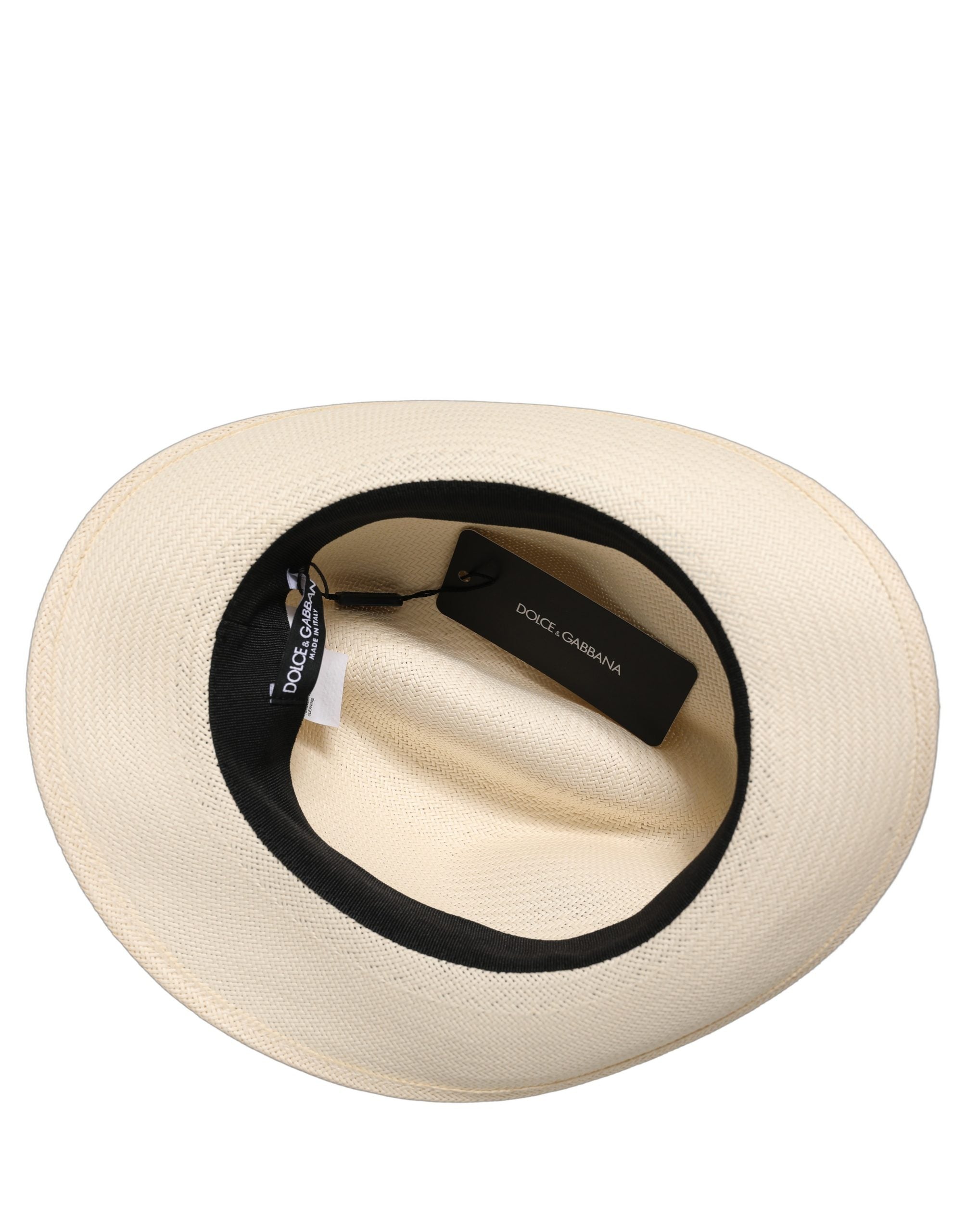 Men White Paper Straw Fedora Panama Capello Hat