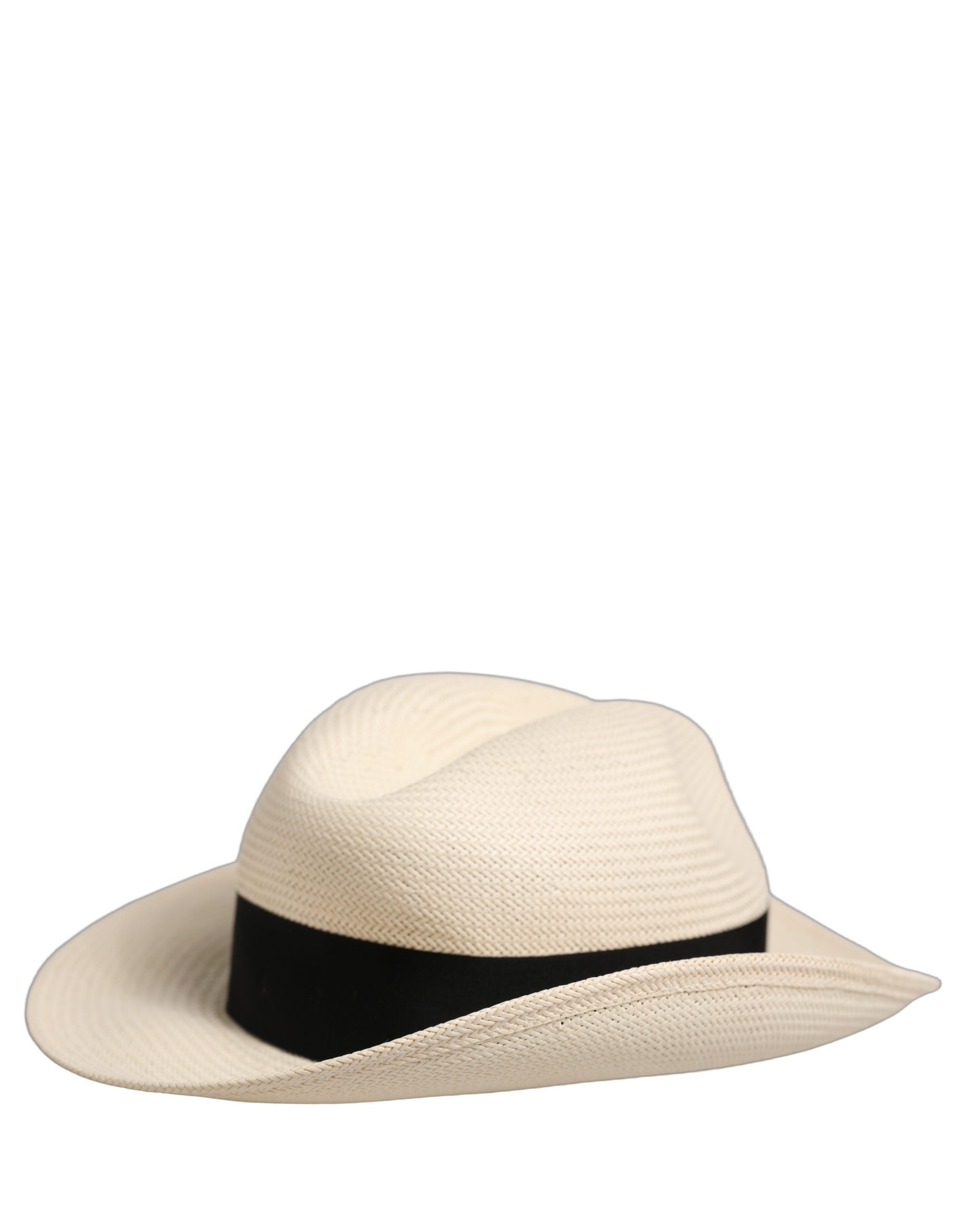 Men White Paper Straw Fedora Panama Capello Hat