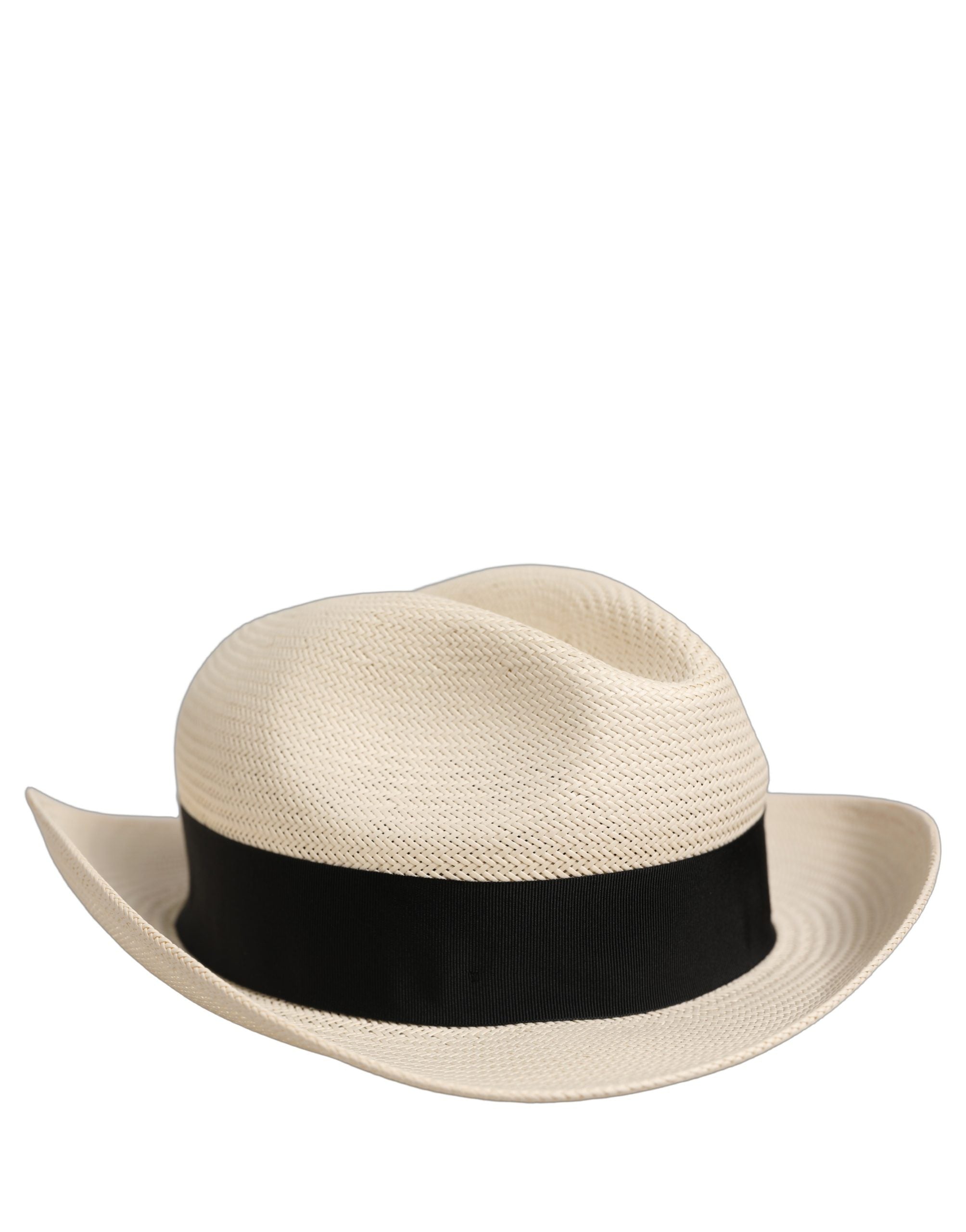 Men White Paper Straw Fedora Panama Capello Hat