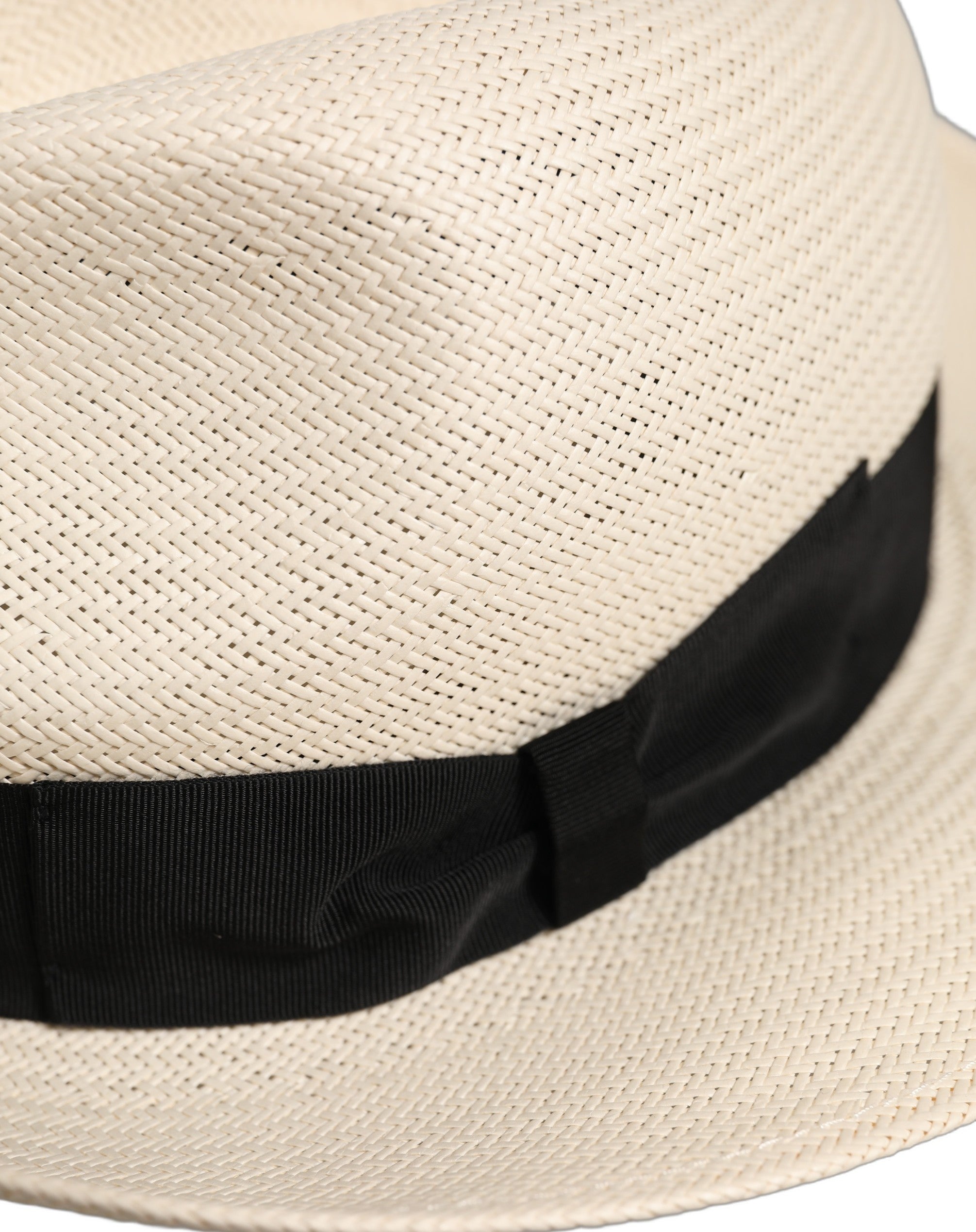 Men White Paper Straw Fedora Panama Capello Hat