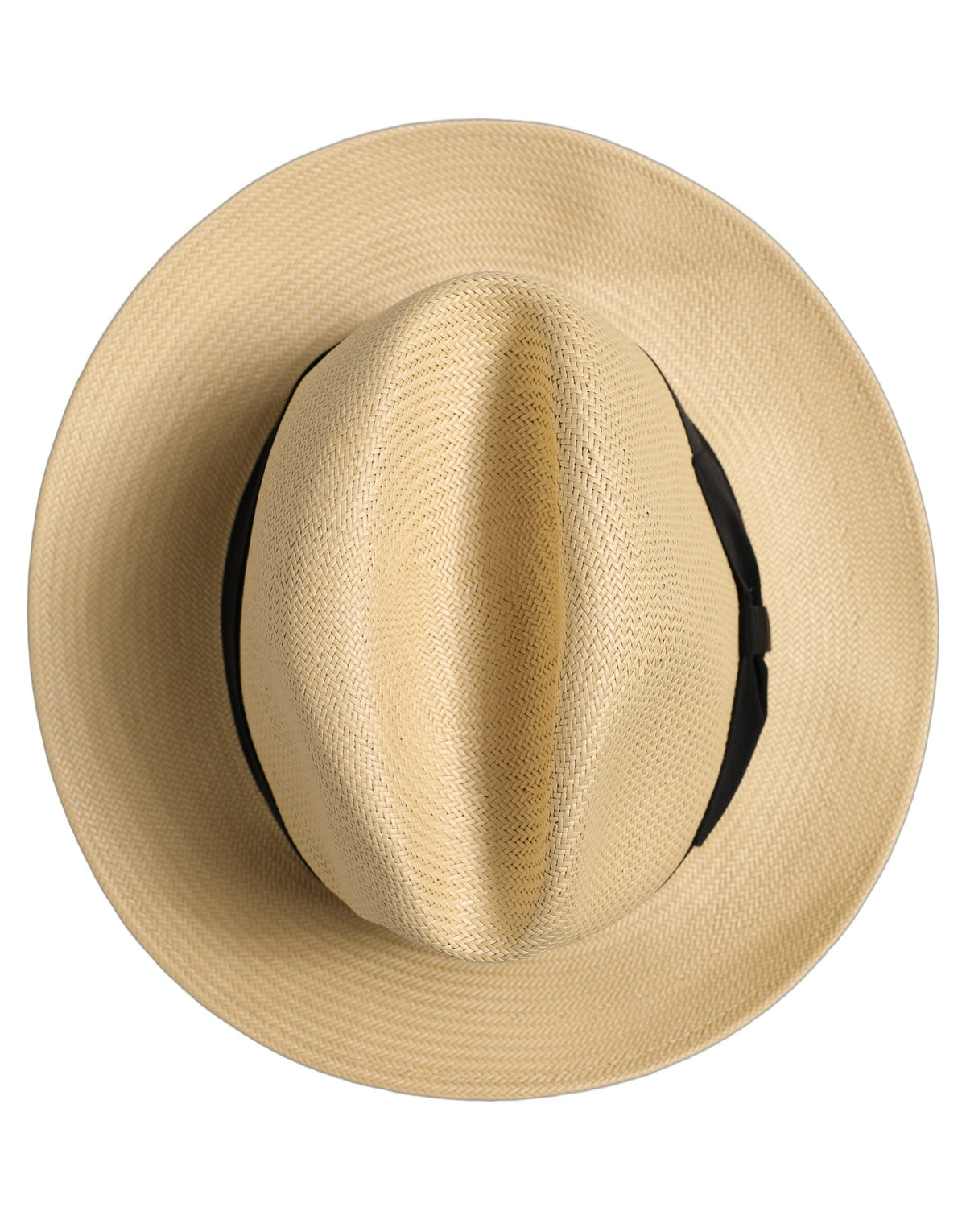 Men Beige Paper Straw Fedora Panama Capello Hat
