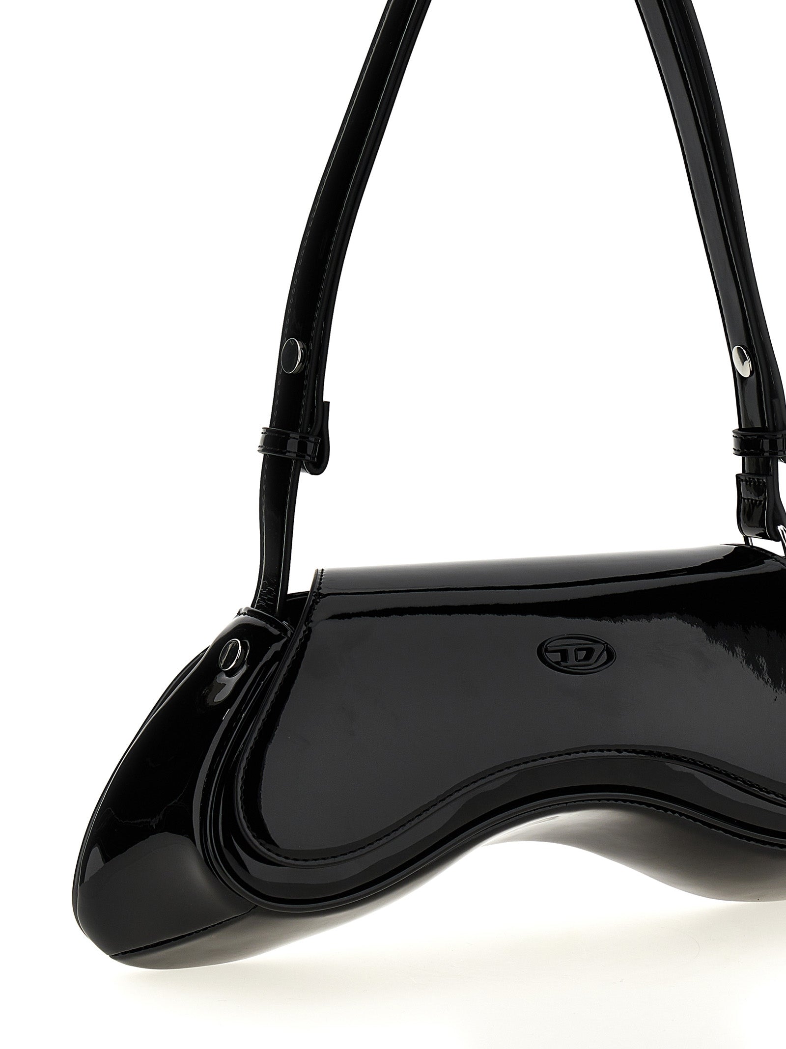 Black Polyethylene Shoulder Bag