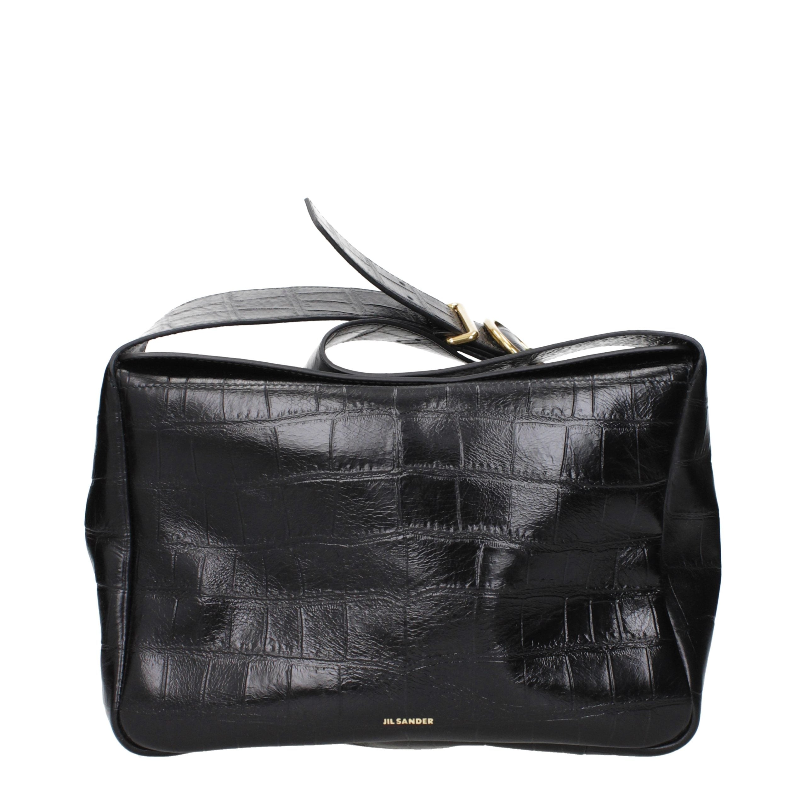 Black Leather Crossbody Bag