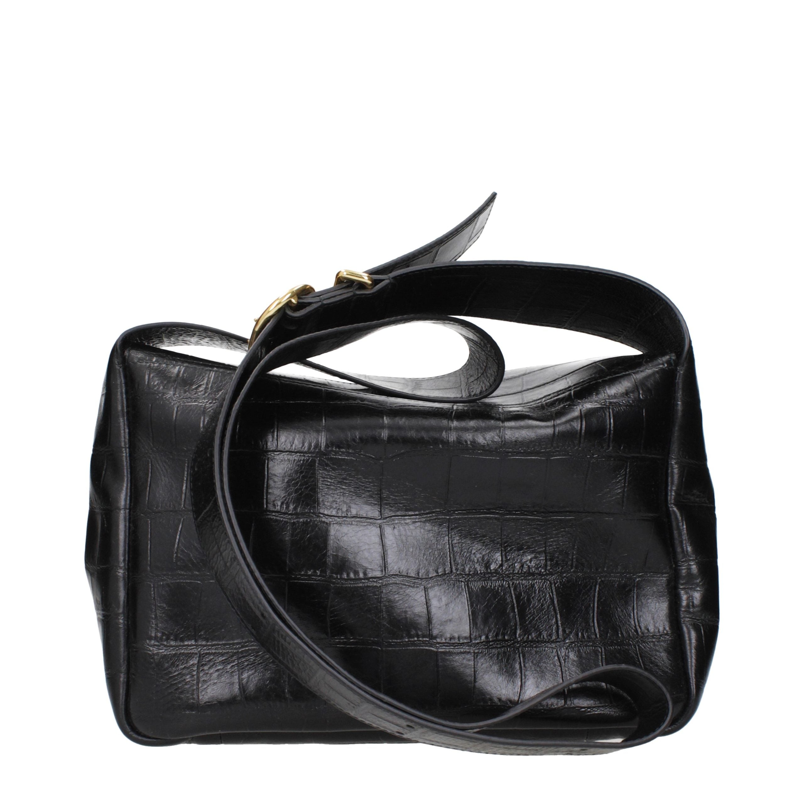 Black Leather Crossbody Bag