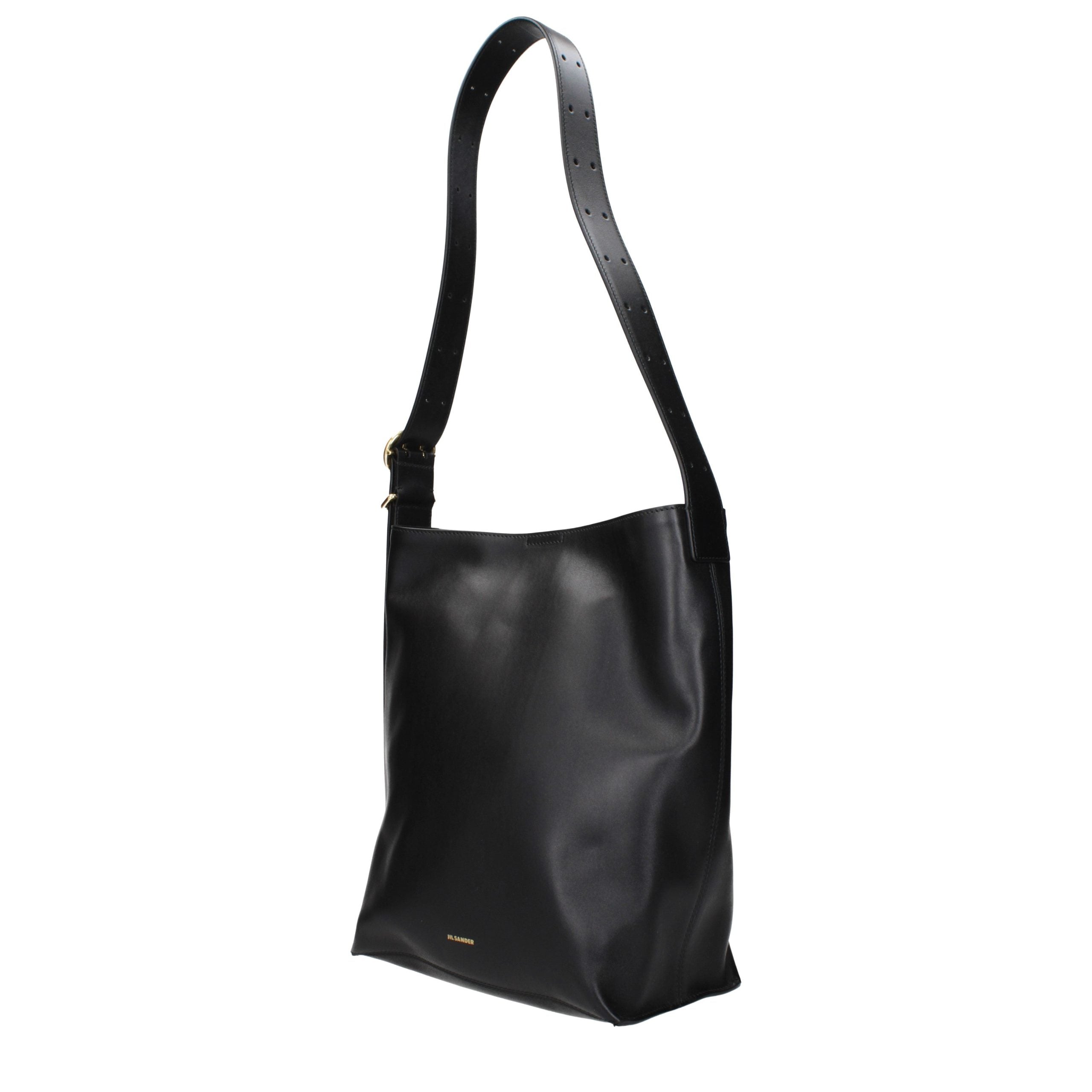 Black Leather Crossbody Bag