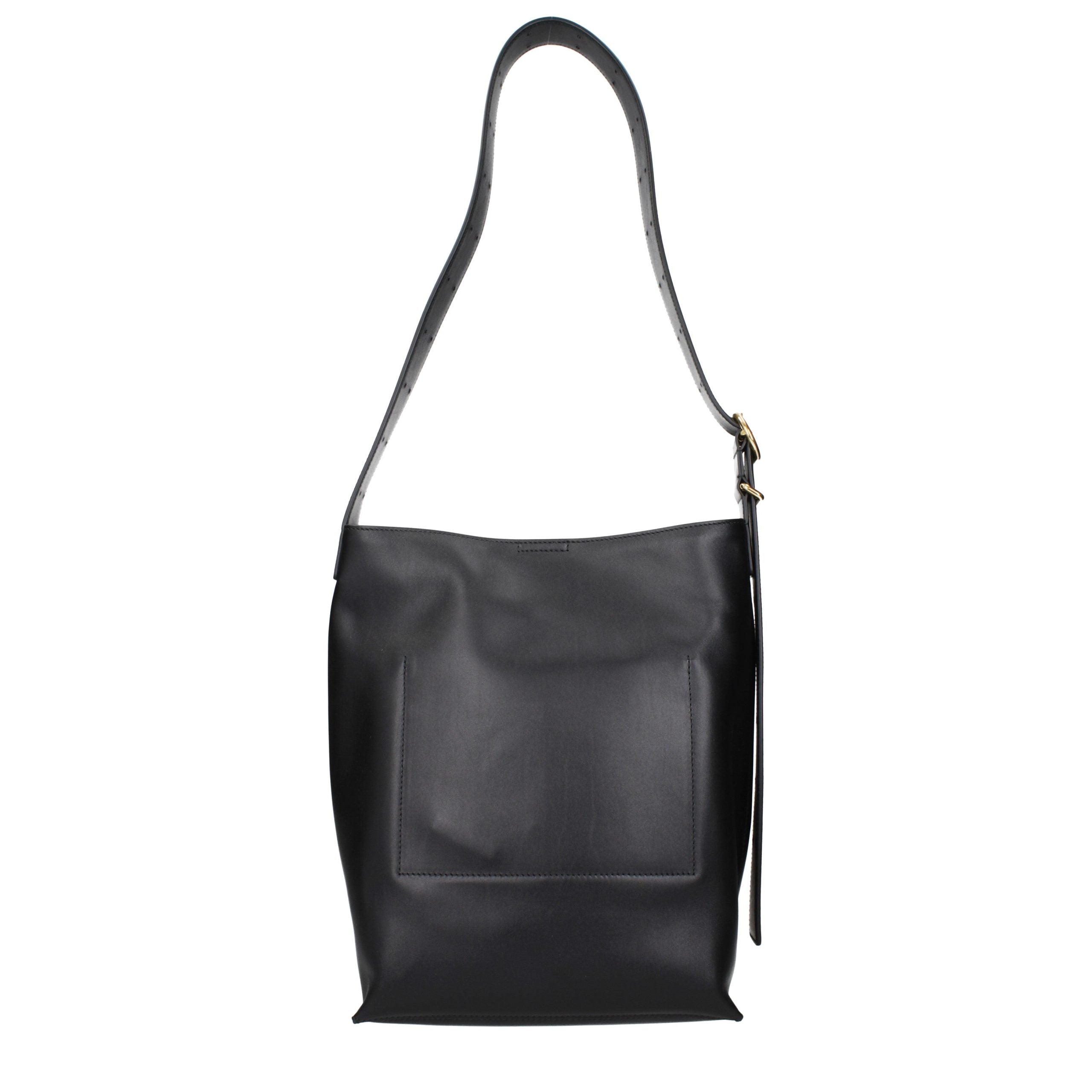 Black Leather Crossbody Bag