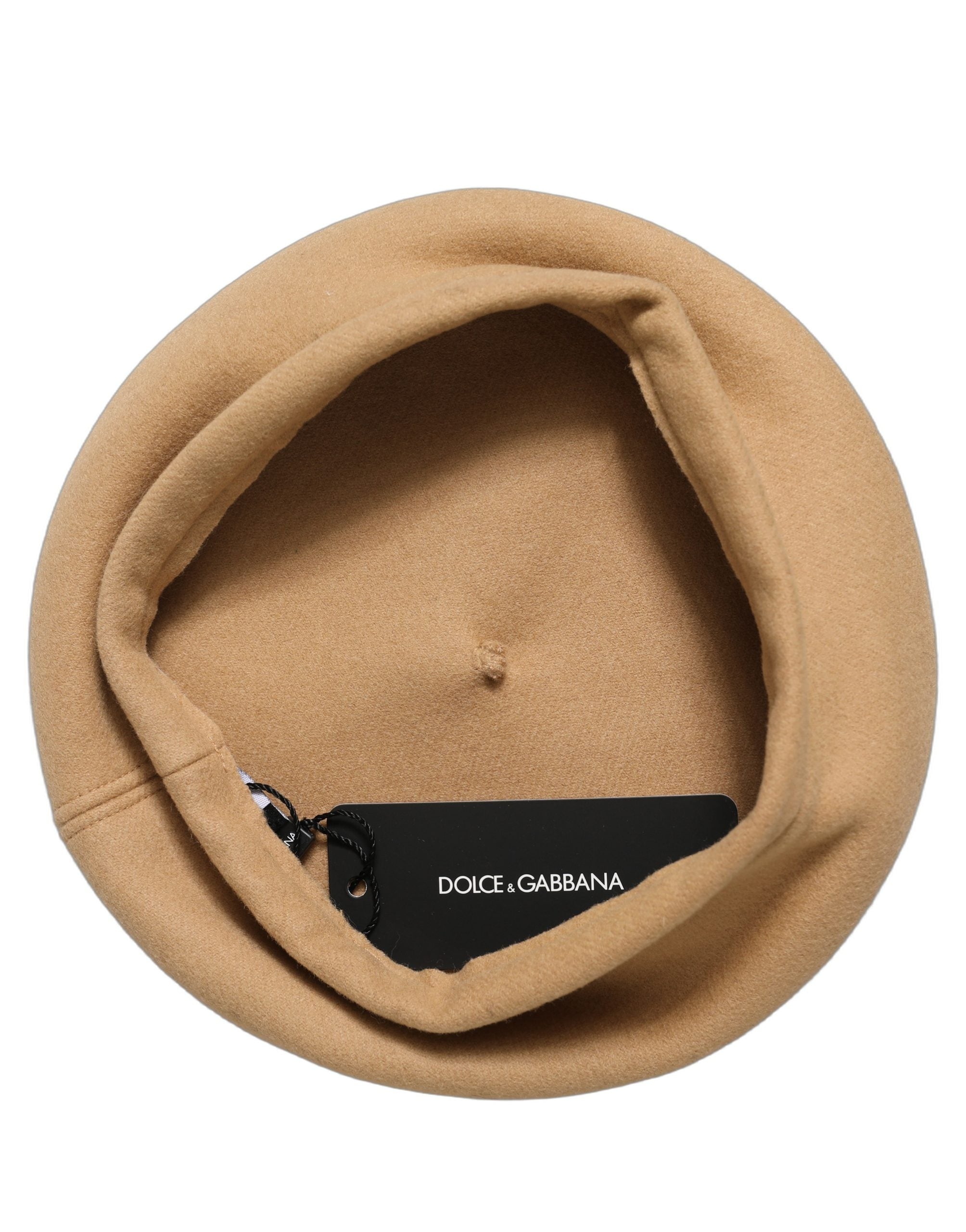 Beige Wool French Style Beret Capello Hat