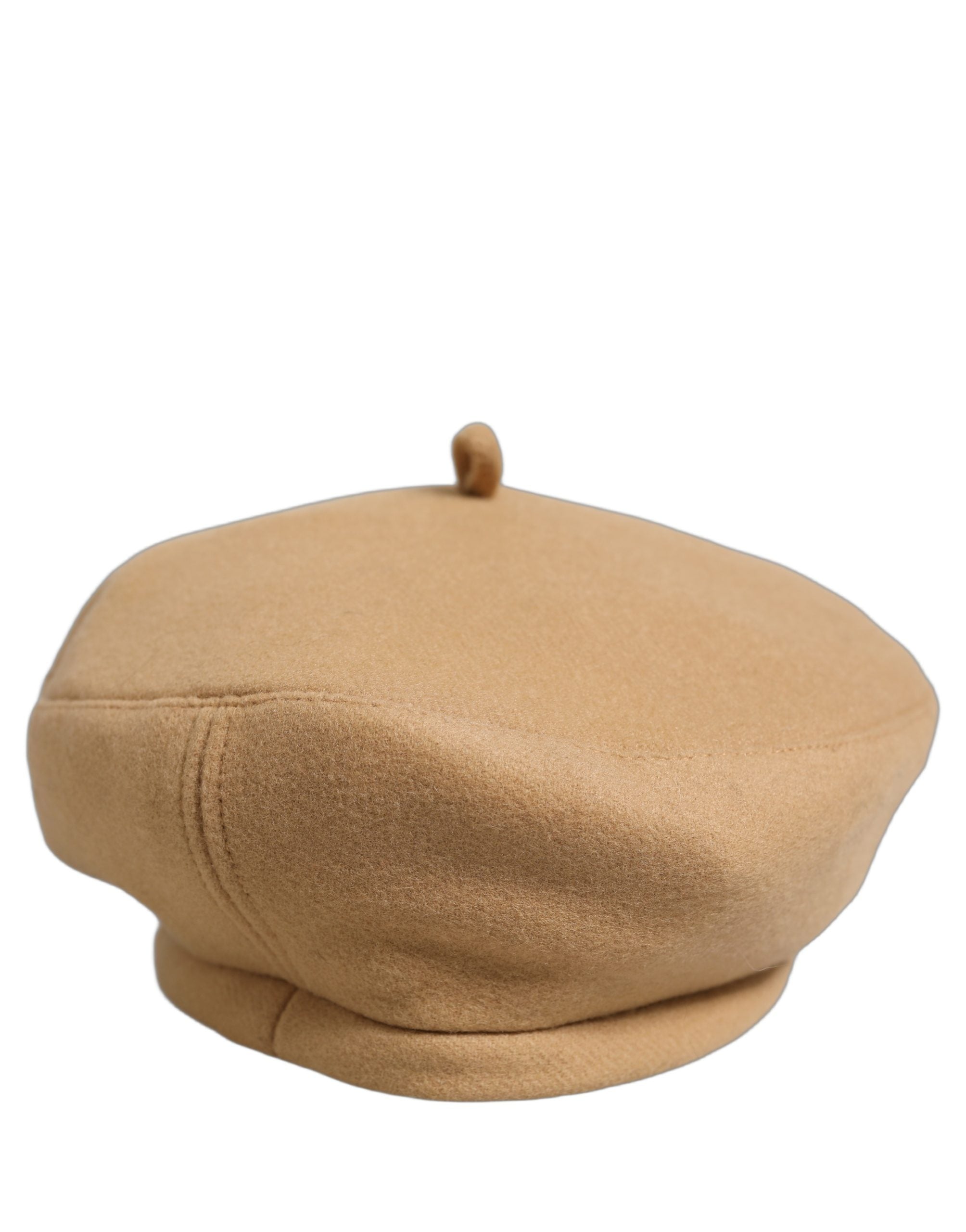 Beige Wool French Style Beret Capello Hat