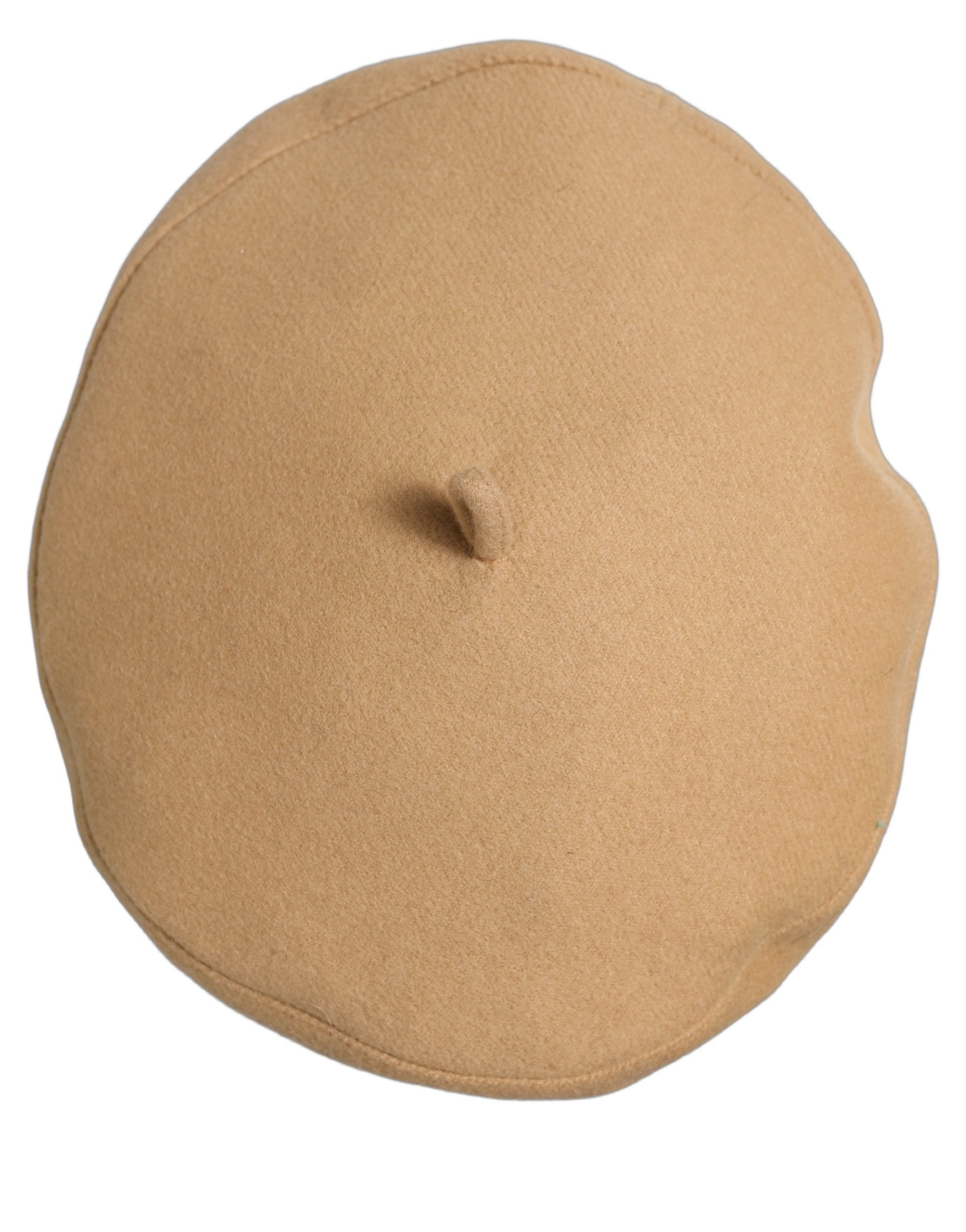 Beige Wool French Style Beret Capello Hat