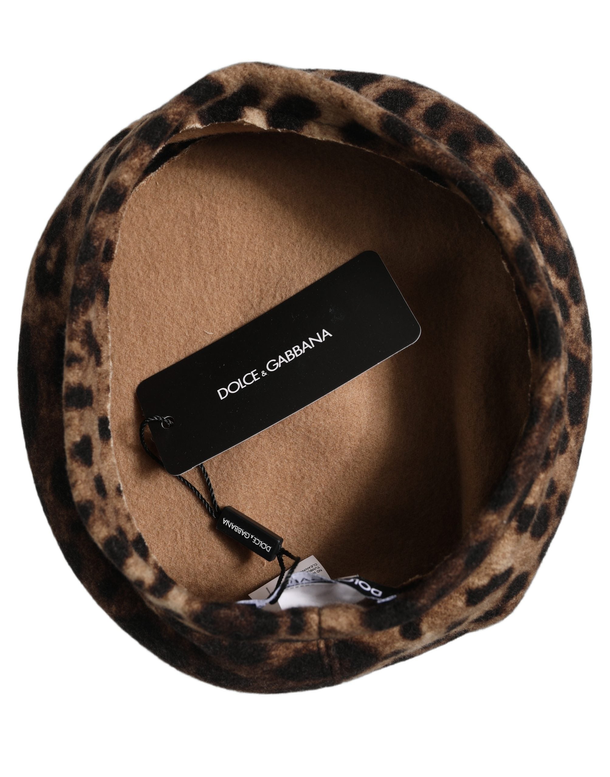 Brown Leopard French Style Beret Capello Hat