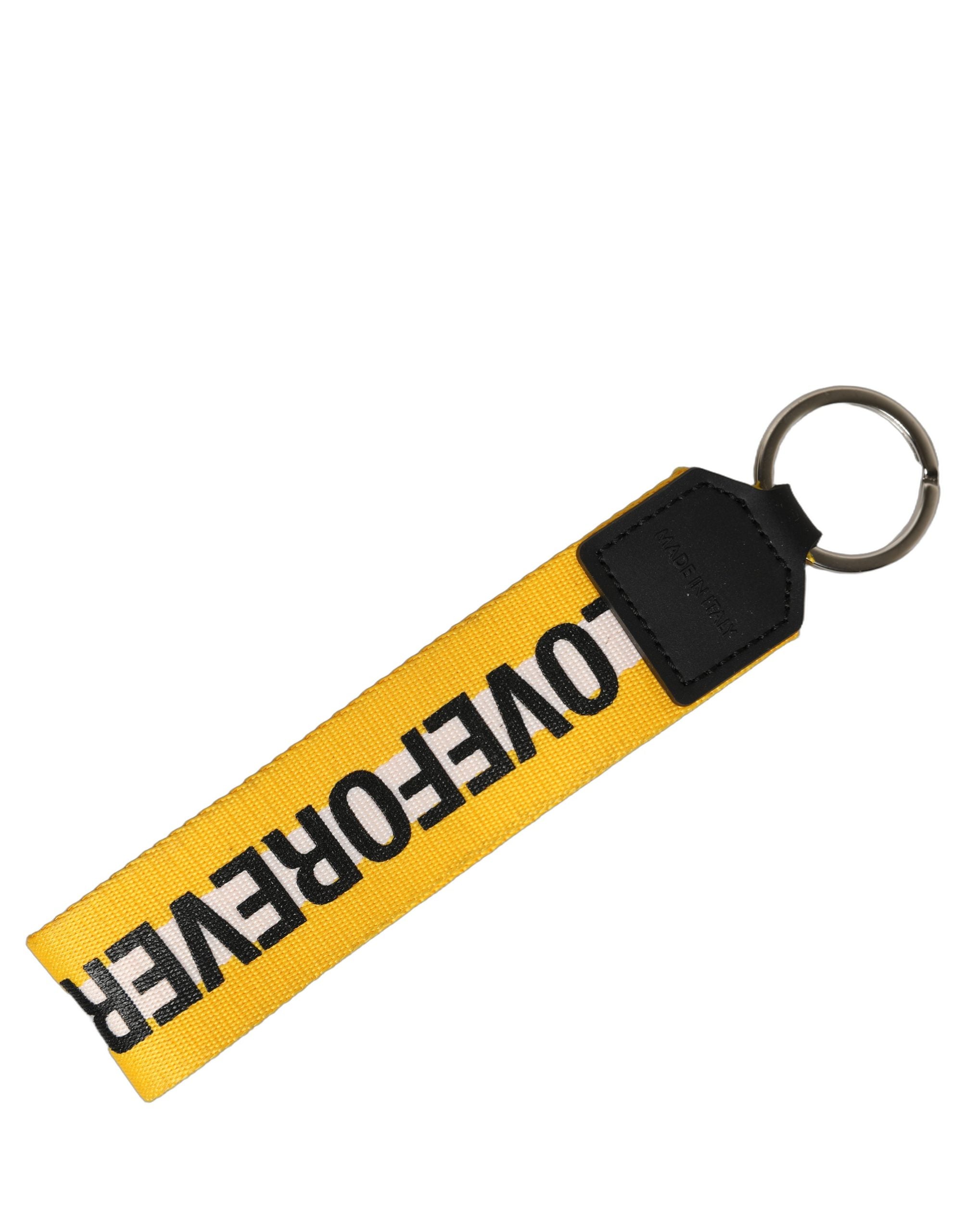 Multicolor Logo Polyester Brass Holder Keychain Keyring