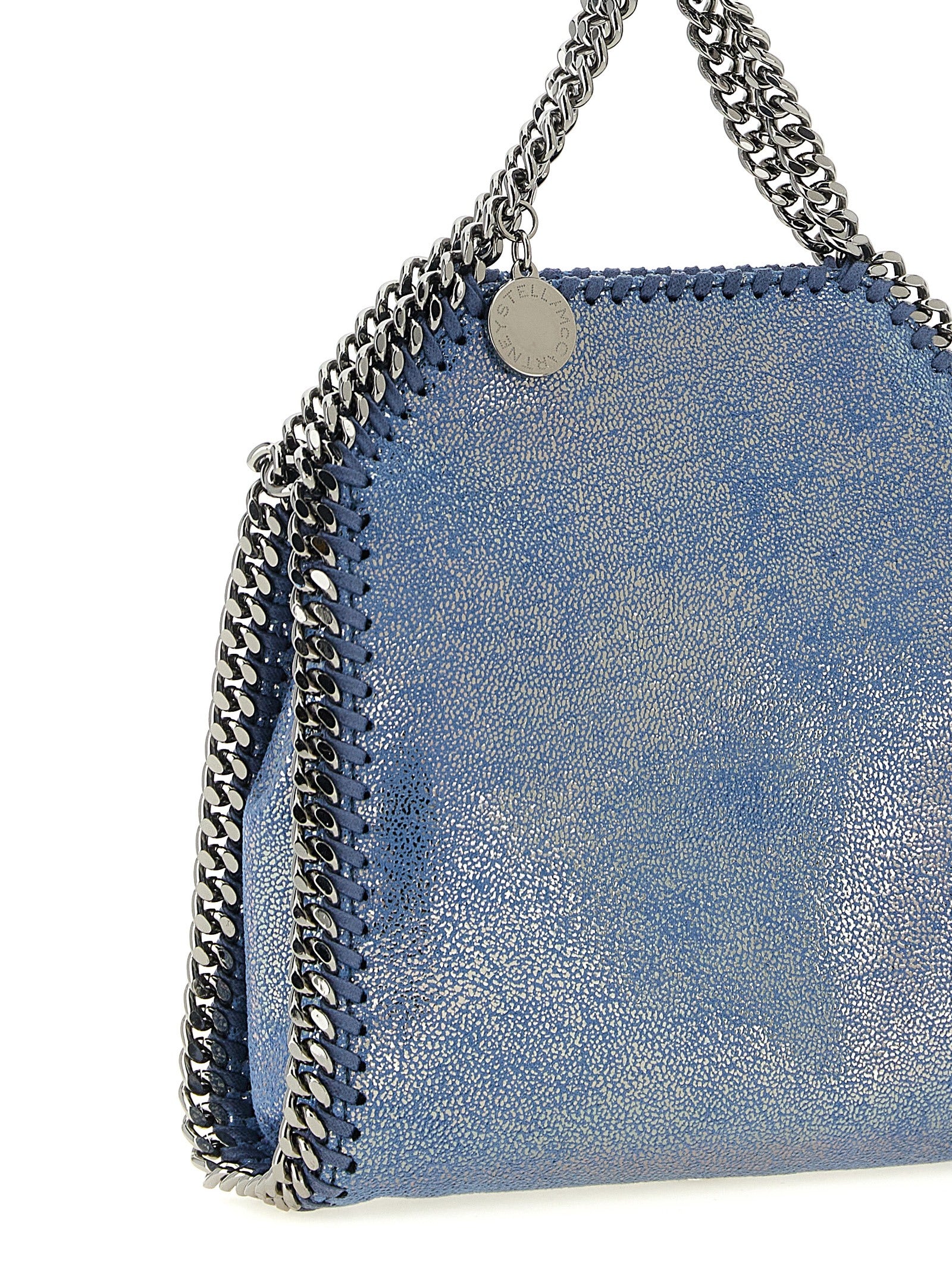 Blue Polyester Handbag
