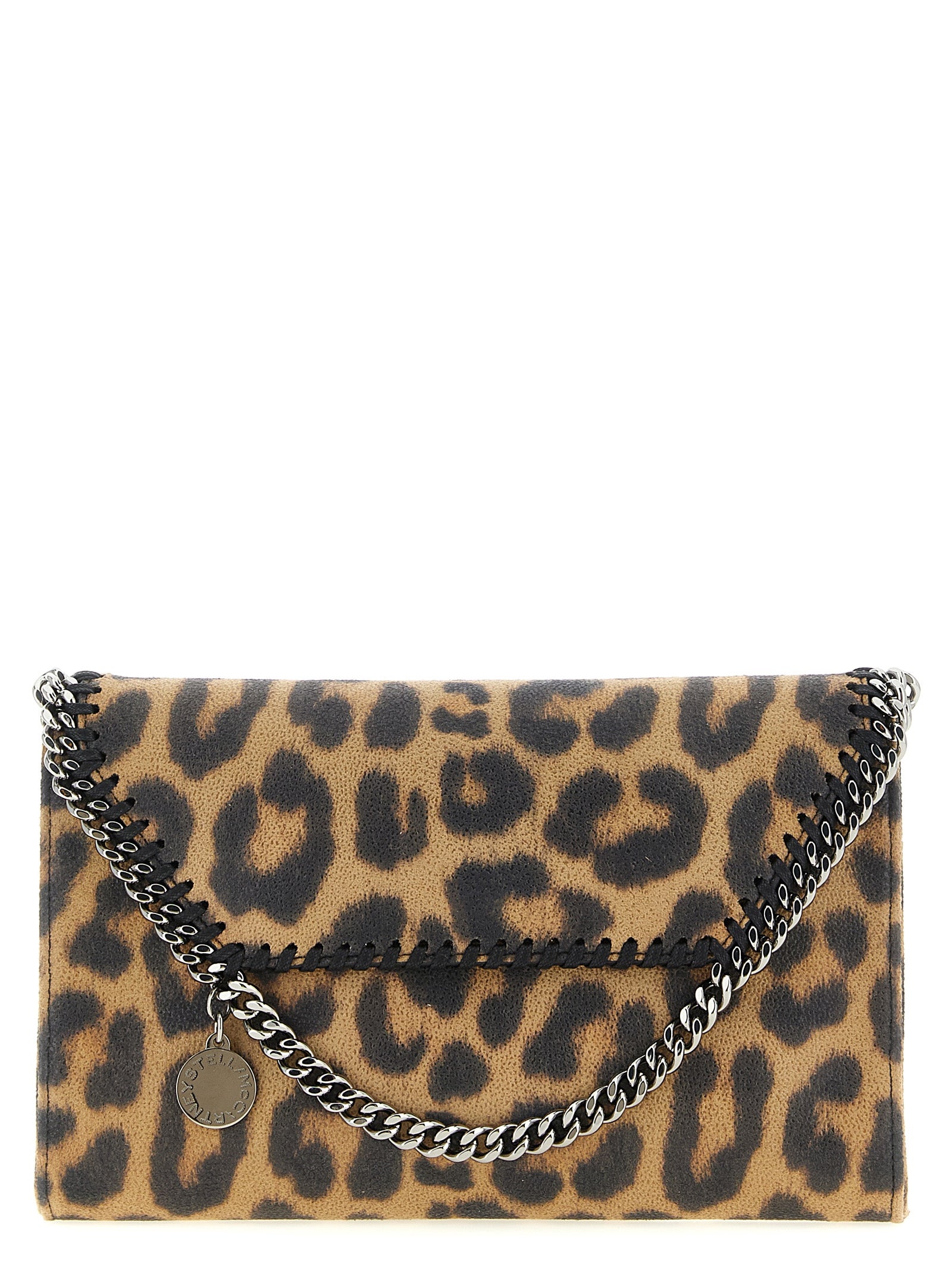 Brown Polyester Clutch Bag