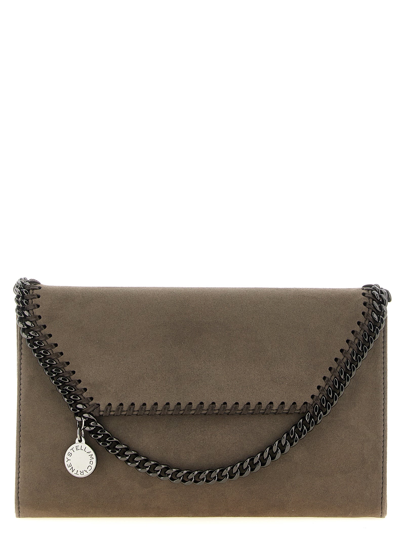 Gray Polyamide Crossbody Bag