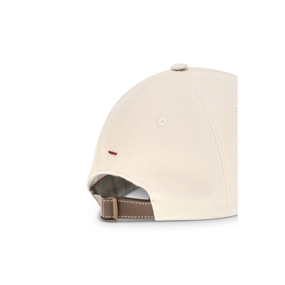 Beige Cotton Cap (Baseball Hat)