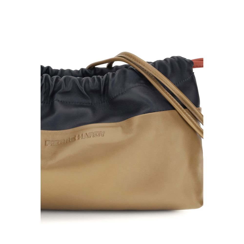 Beige Calf Leather Bos Taurus Clutch Bag