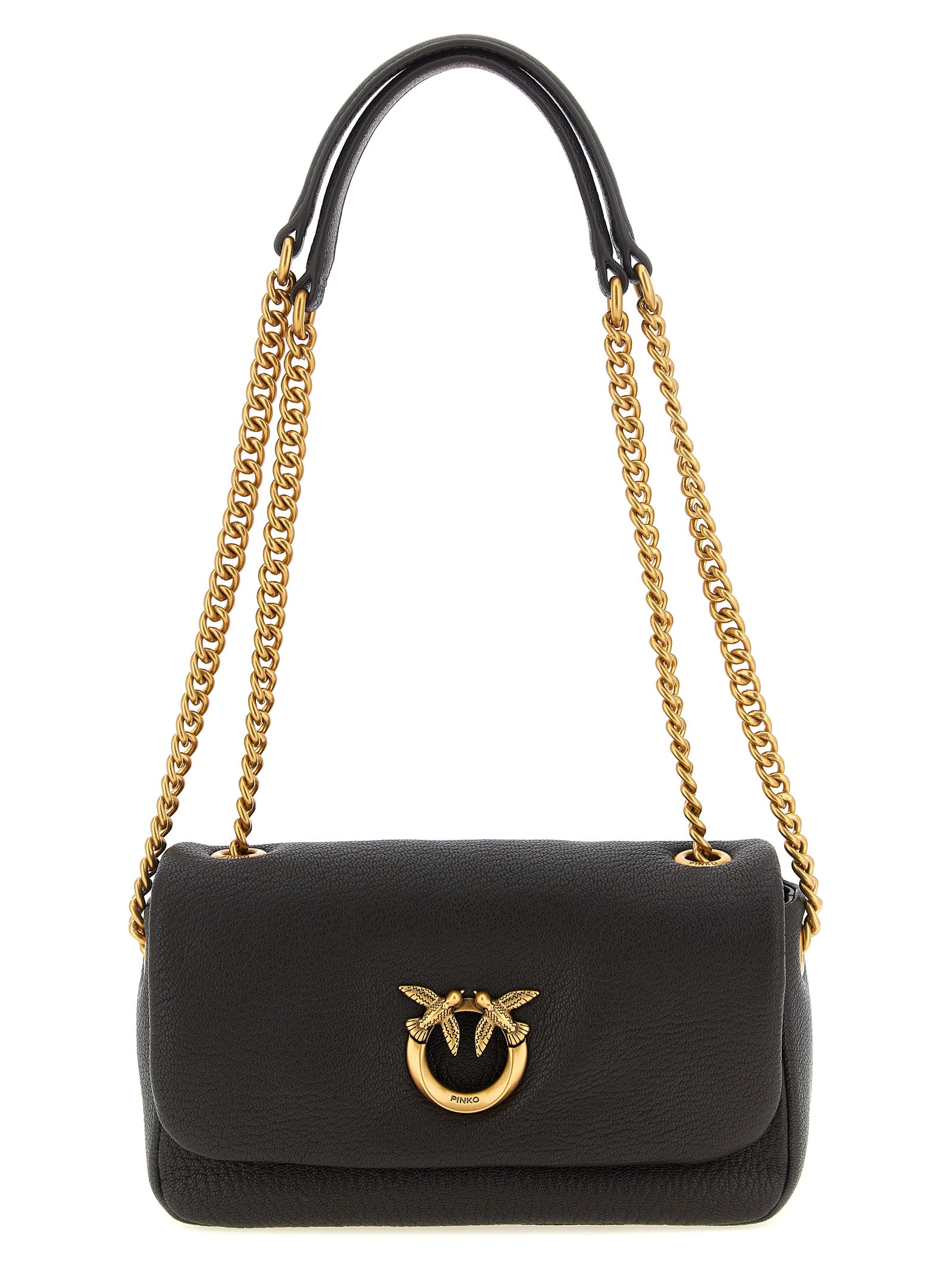 Brown Lamb Leather Crossbody Bag