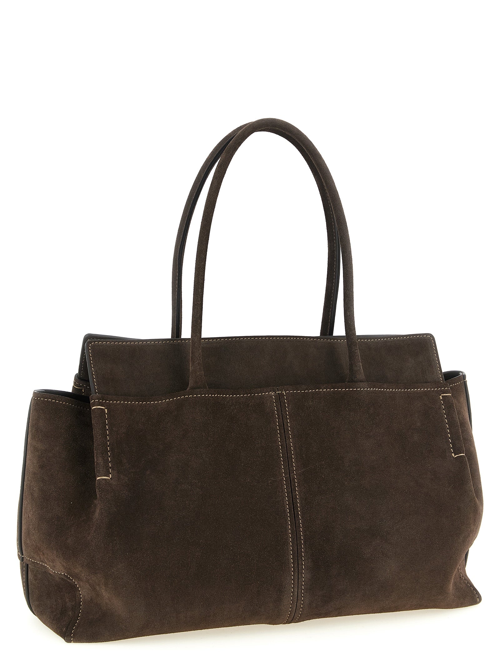 Brown Calfskin Tote Bag