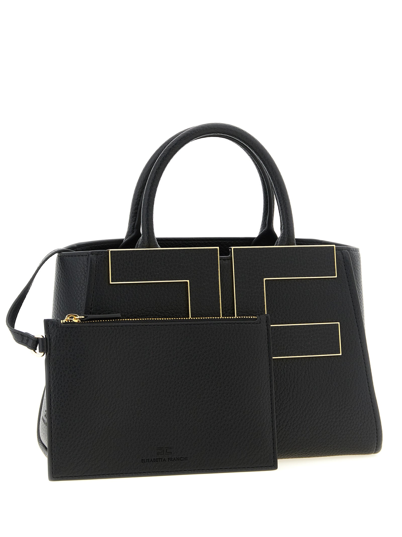 Black Polyester Tote Bag