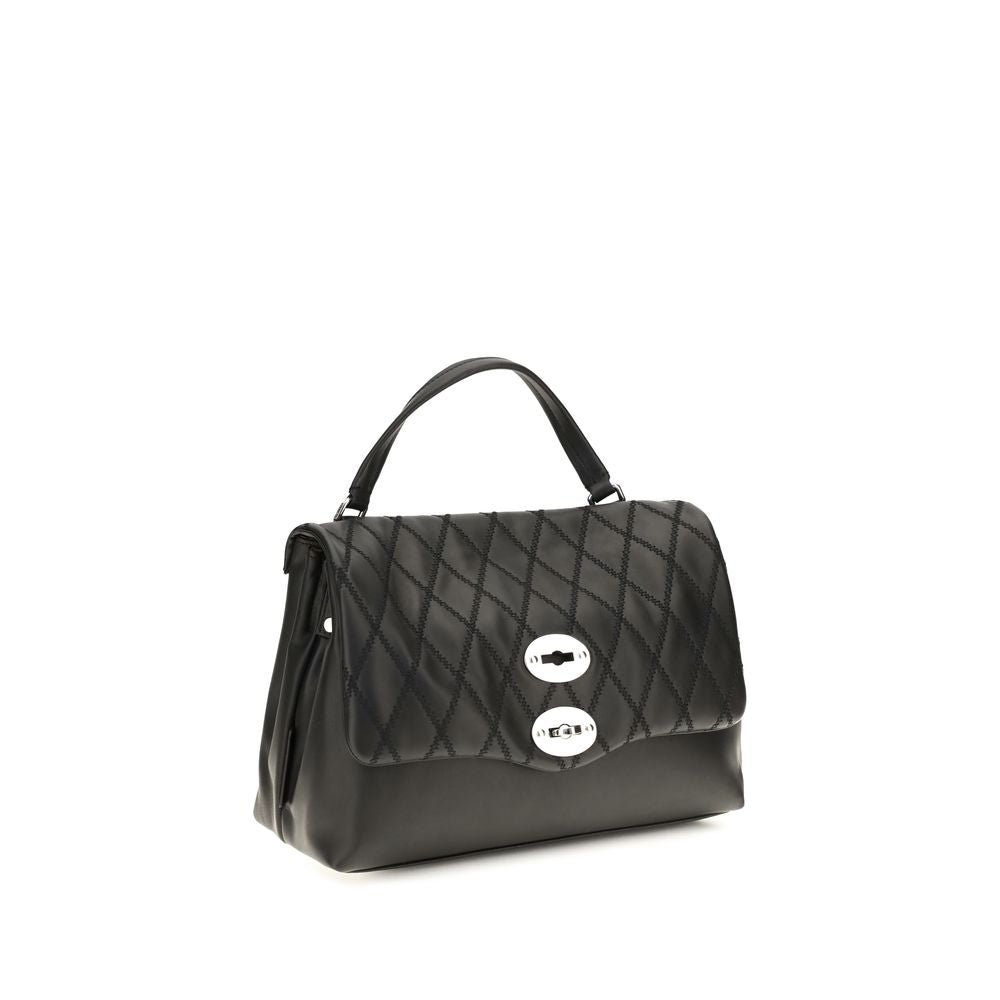 Black Calf Leather Bos Taurus Handbag