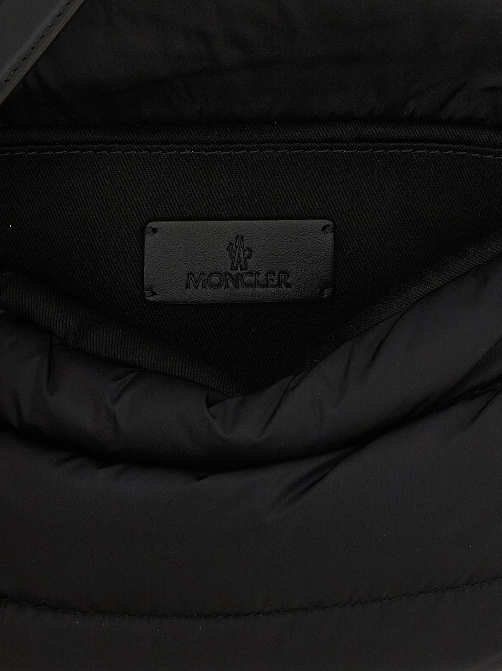 Black Polyamide Shoulder Bag