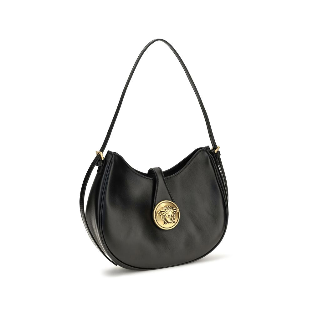 Versace Small Emblème Hobo lambskin Shoulder Bag