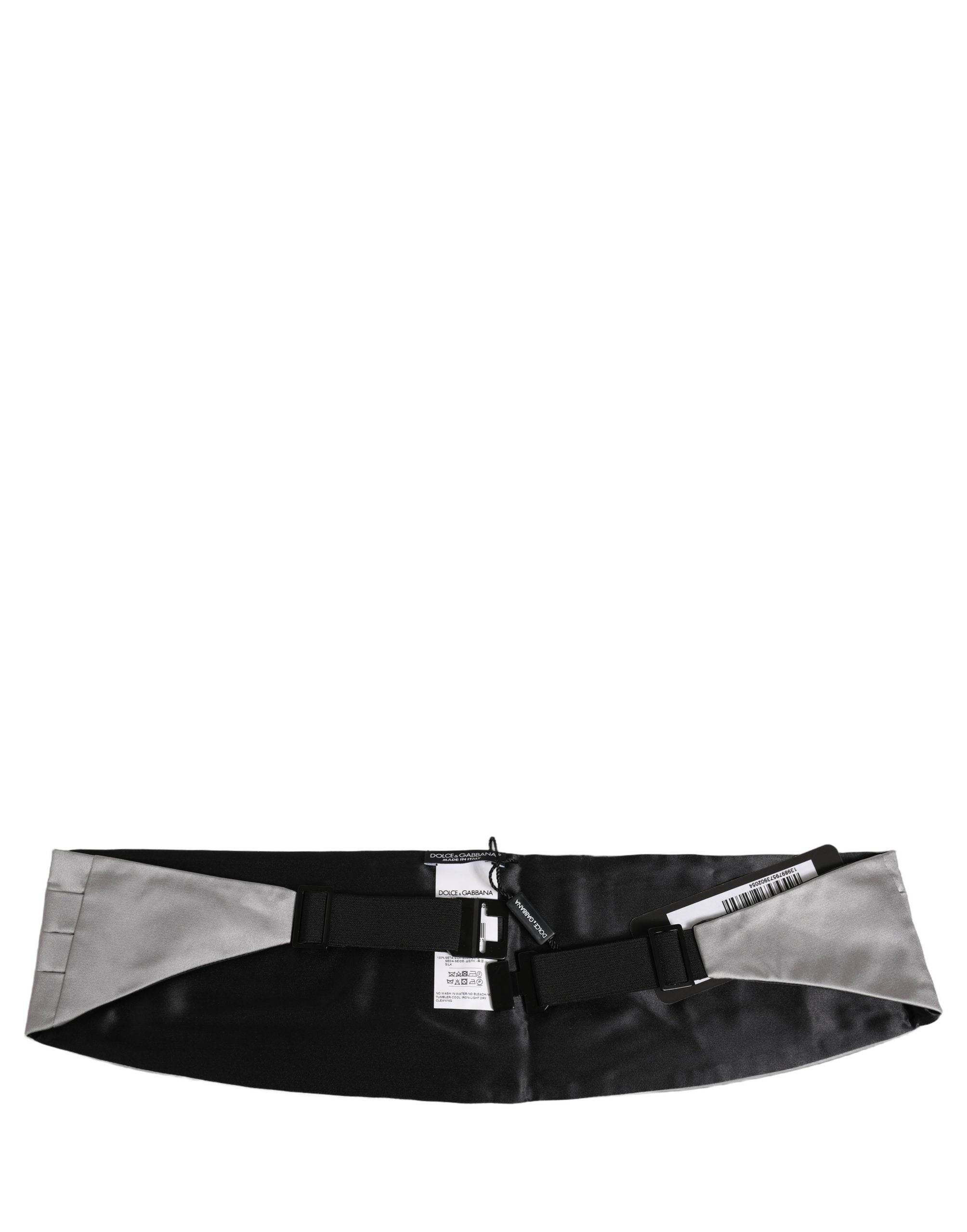 Gray Men 100% Silk Belt Waist Cummerbund