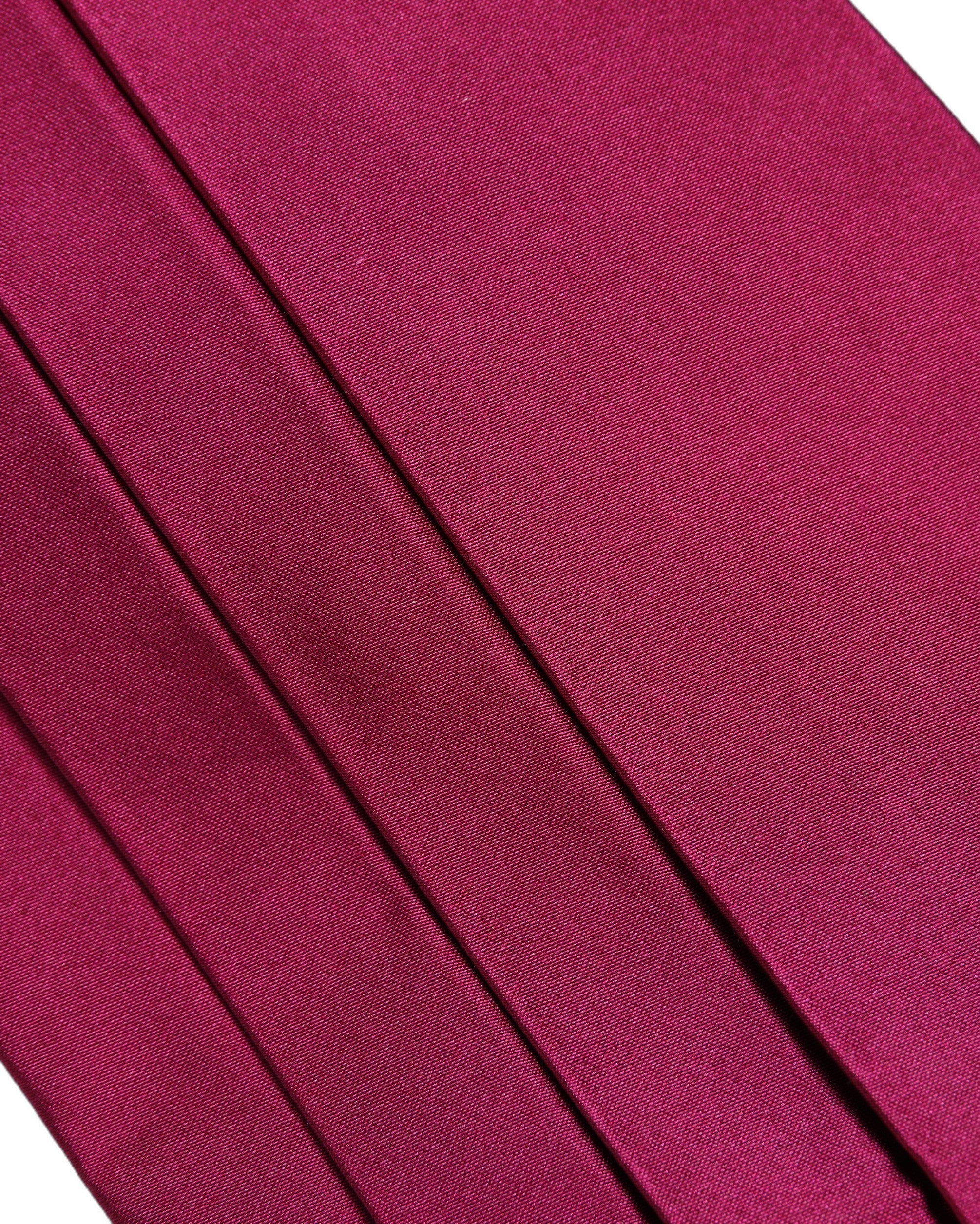 Burgundy 100% Silk Belt Waist Cummerbund