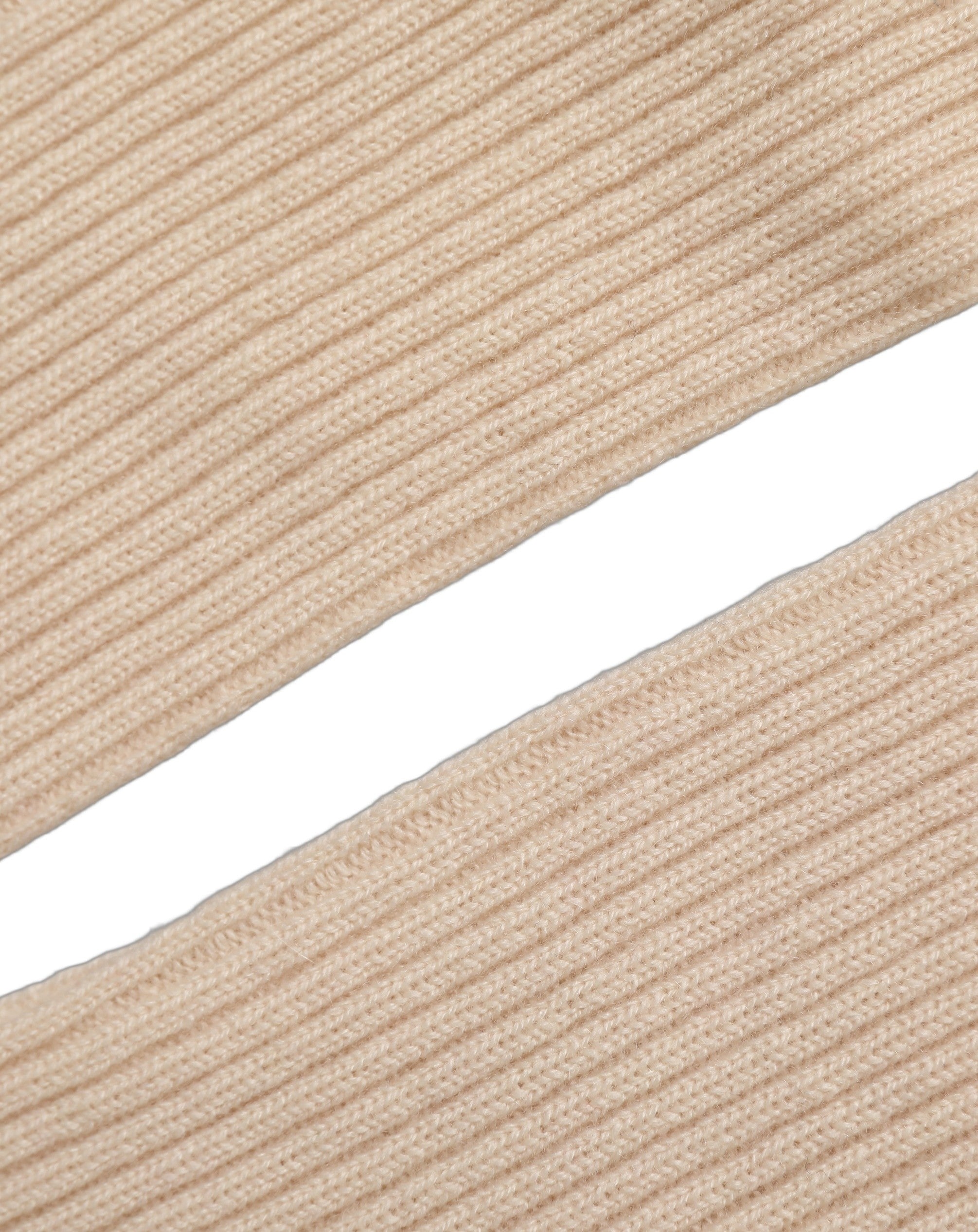 Camel Brown Cashmere Knit Arm Warmer Gloves