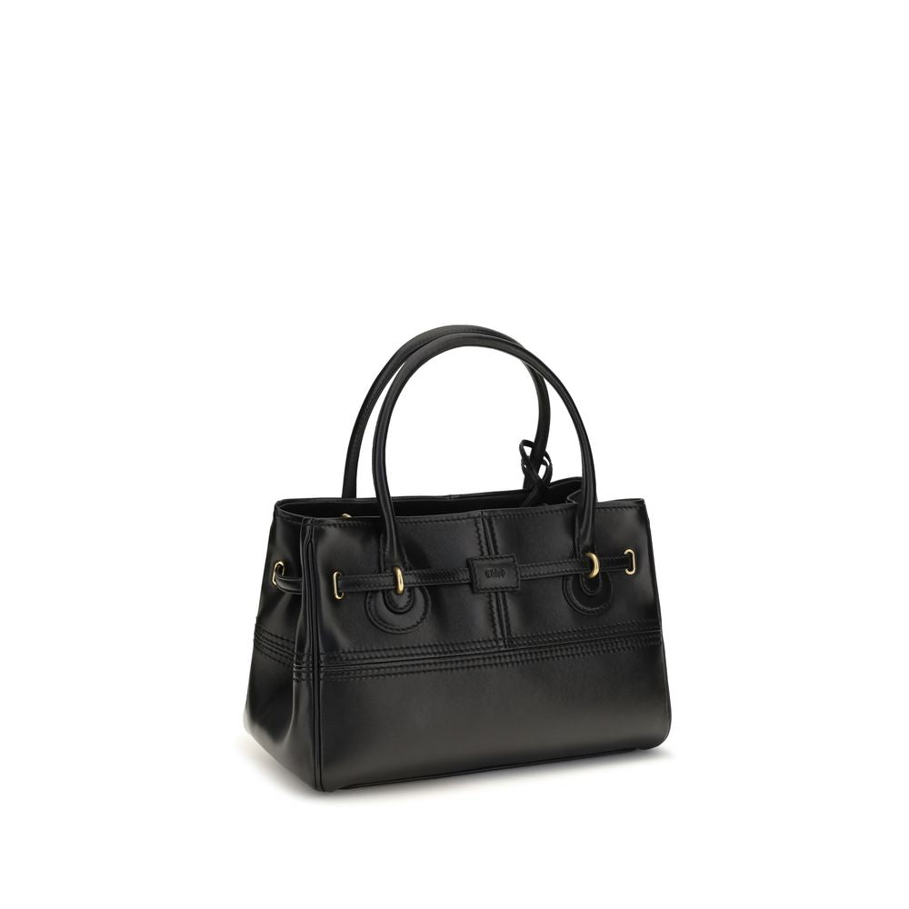Black Buffalo Leather Handbag
