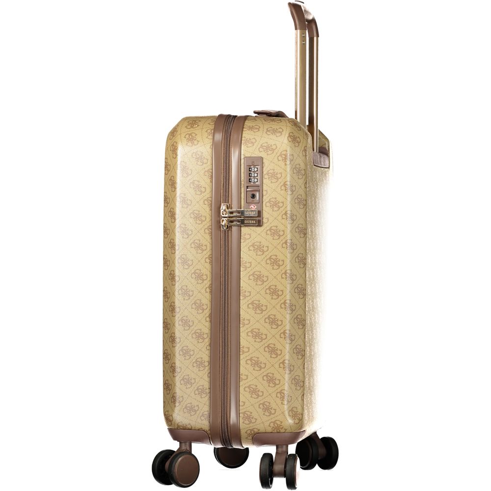 Beige ABS Womens Trolley