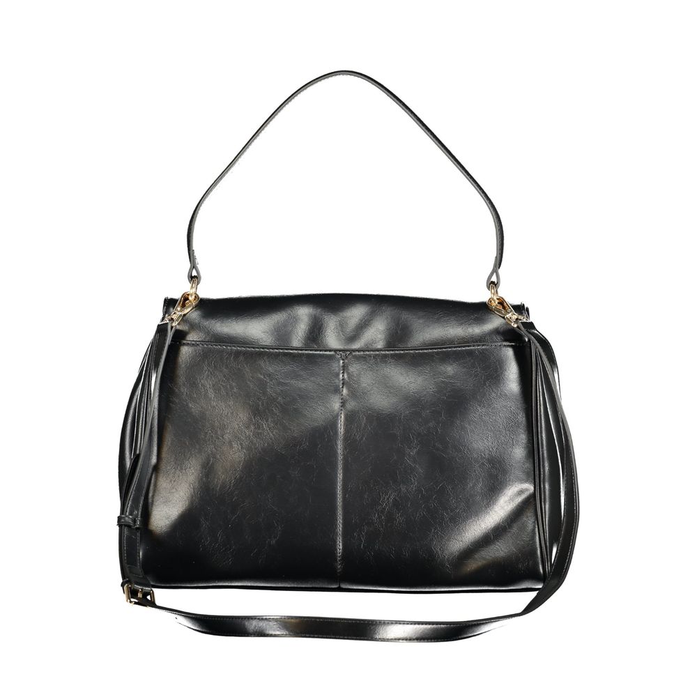 Black Polyurethane Women's Bag