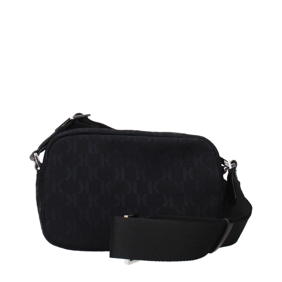 Black Fabric Crossbody Bag