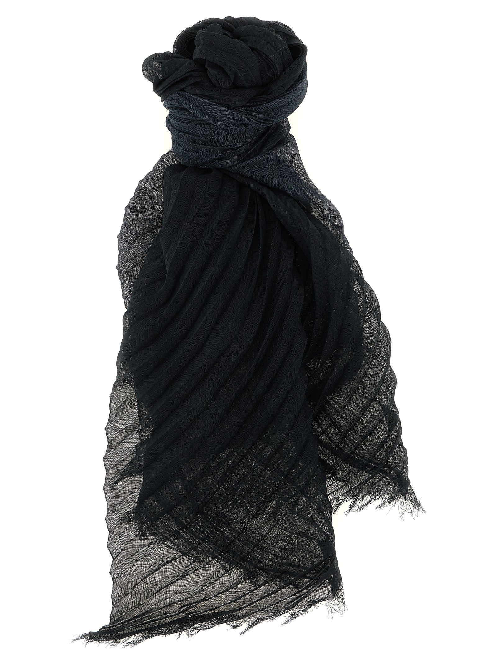 Black Polyester Scarf