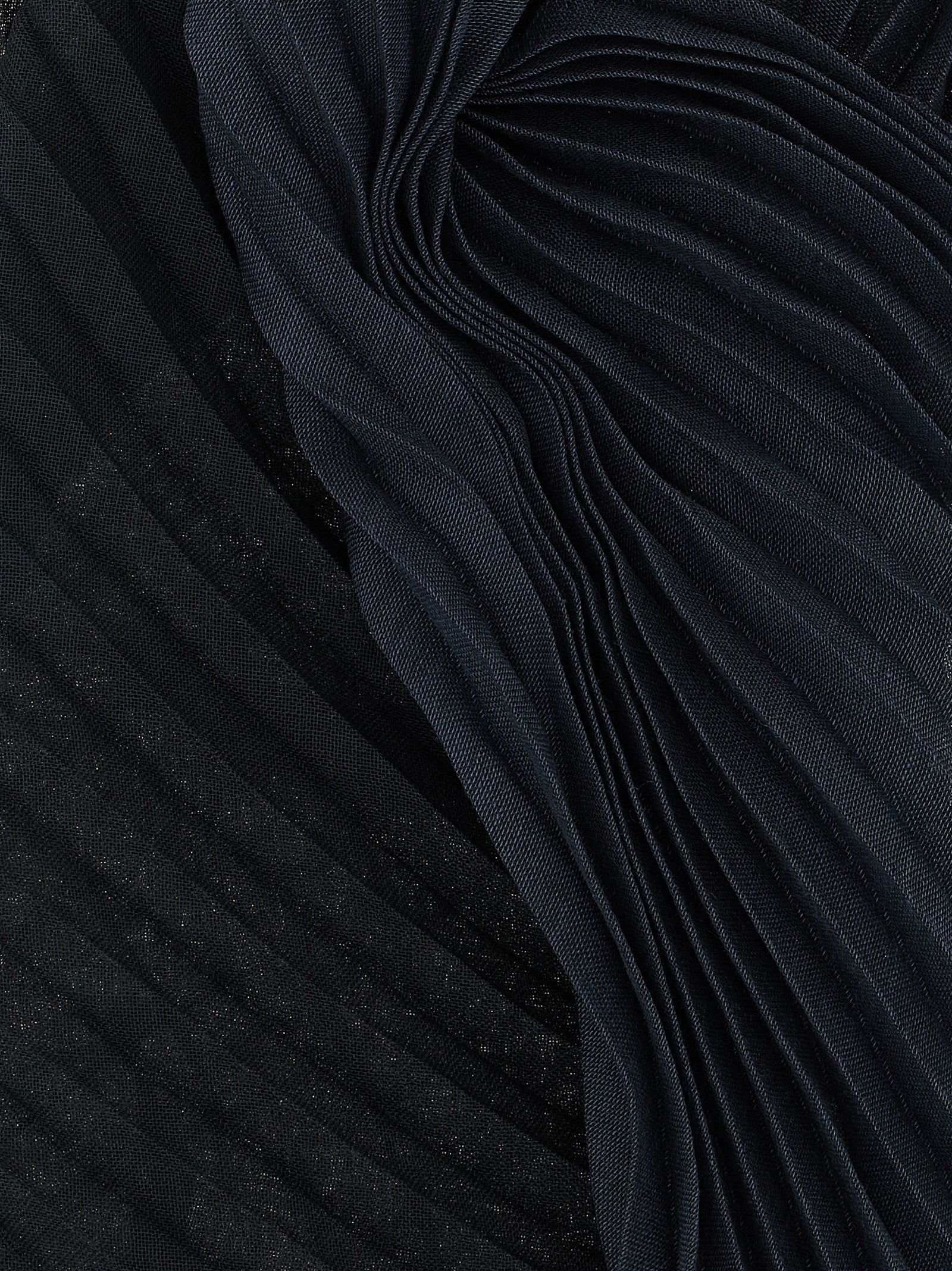 Black Polyester Scarf