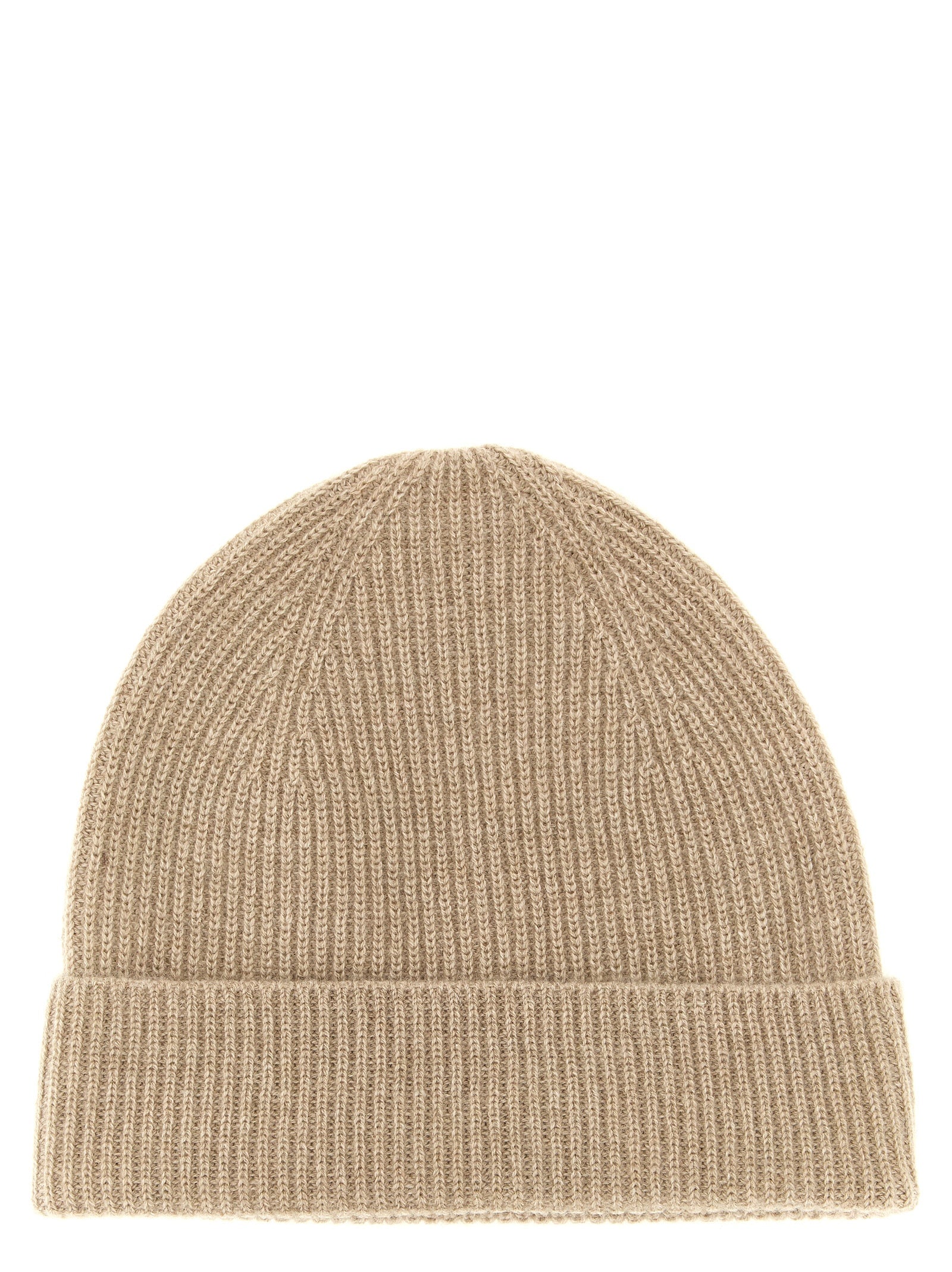 Beige Cashmere Beanie