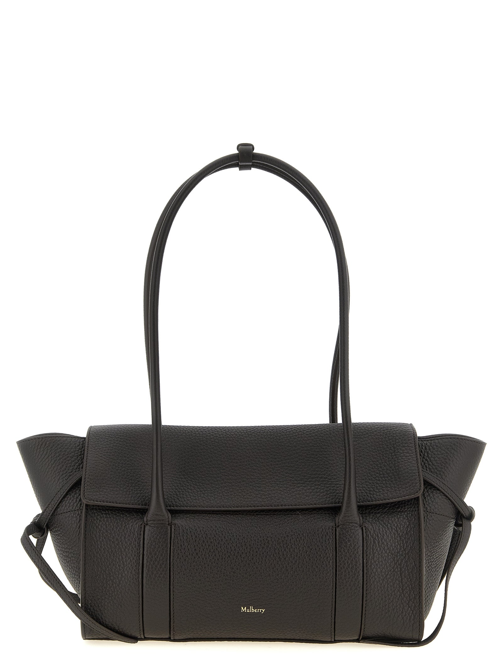 Black Calfskin Shoulder Bag