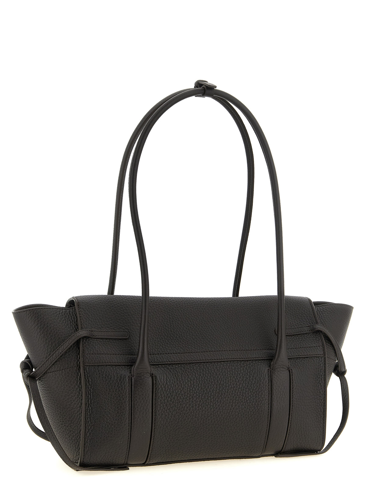Black Calfskin Shoulder Bag