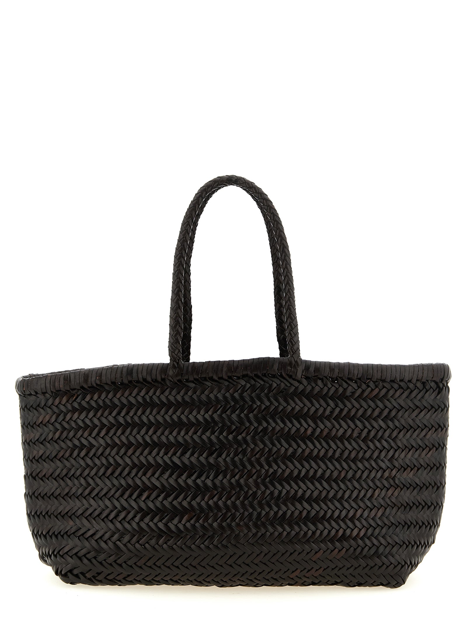 Brown Calfskin Shoulder Bag