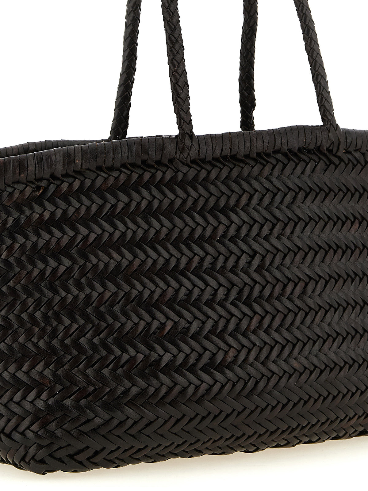 Brown Calfskin Shoulder Bag