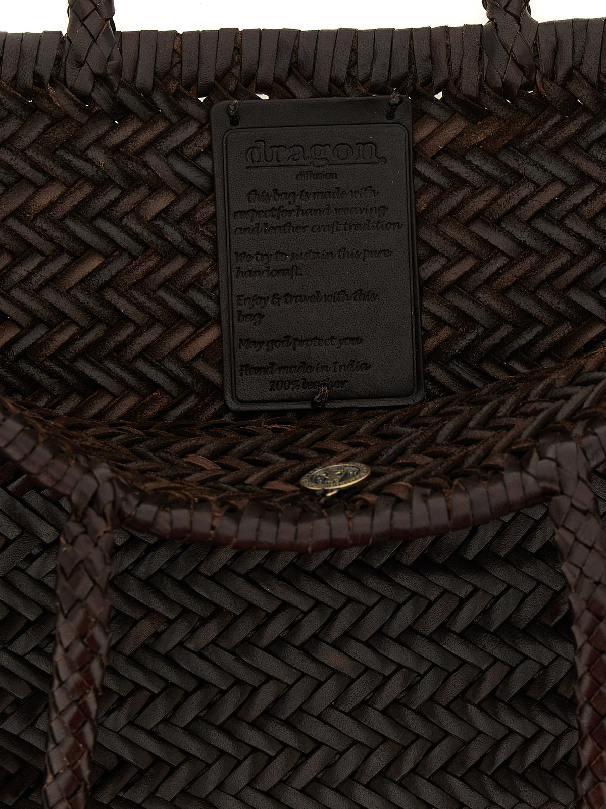 Brown Calfskin Shoulder Bag